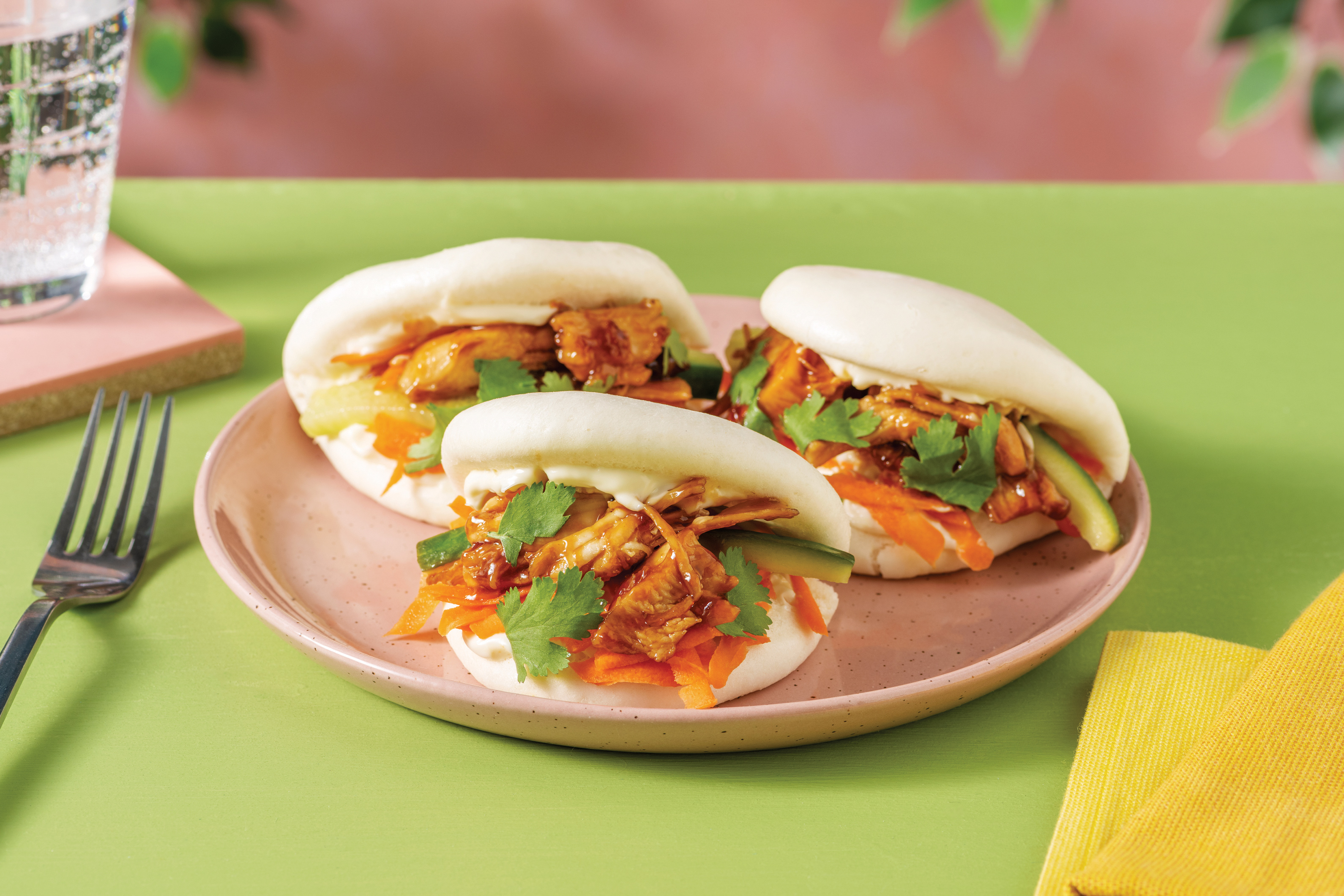 Oyster Chicken Bao Buns