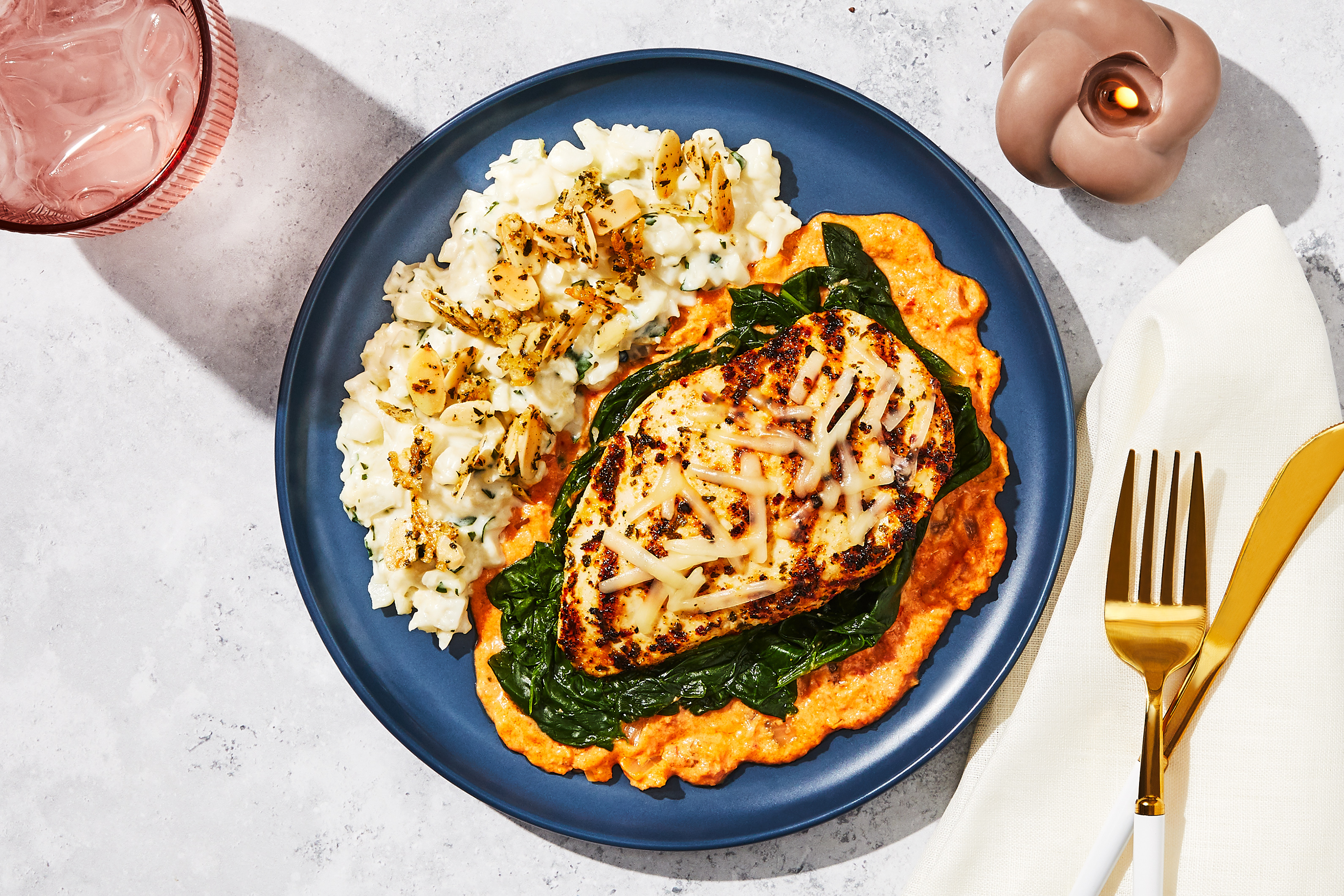 Monterey Jack & Spinach Chicken