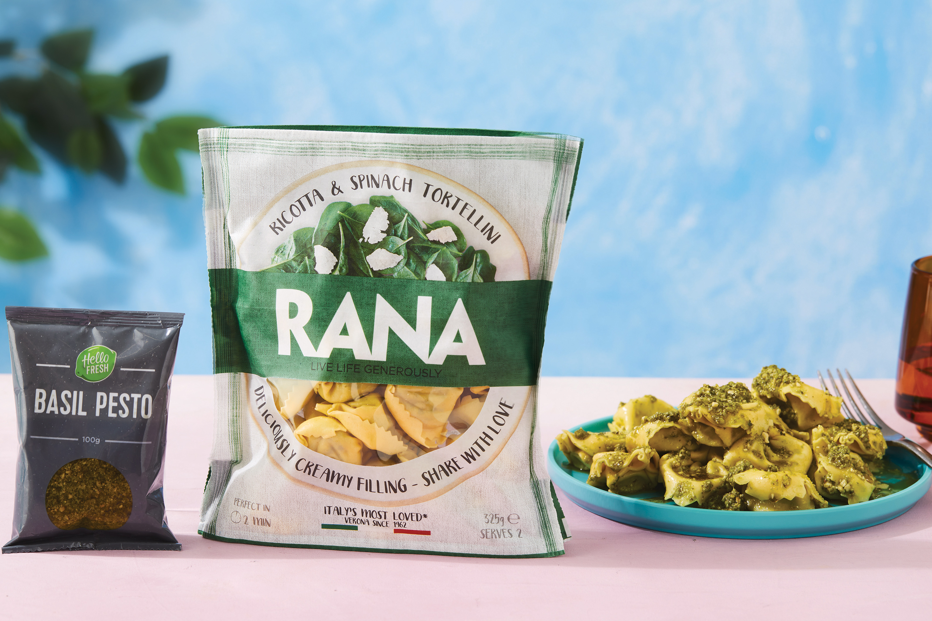 Spinach & Ricotta Tortellini and Basil Pesto Bundle