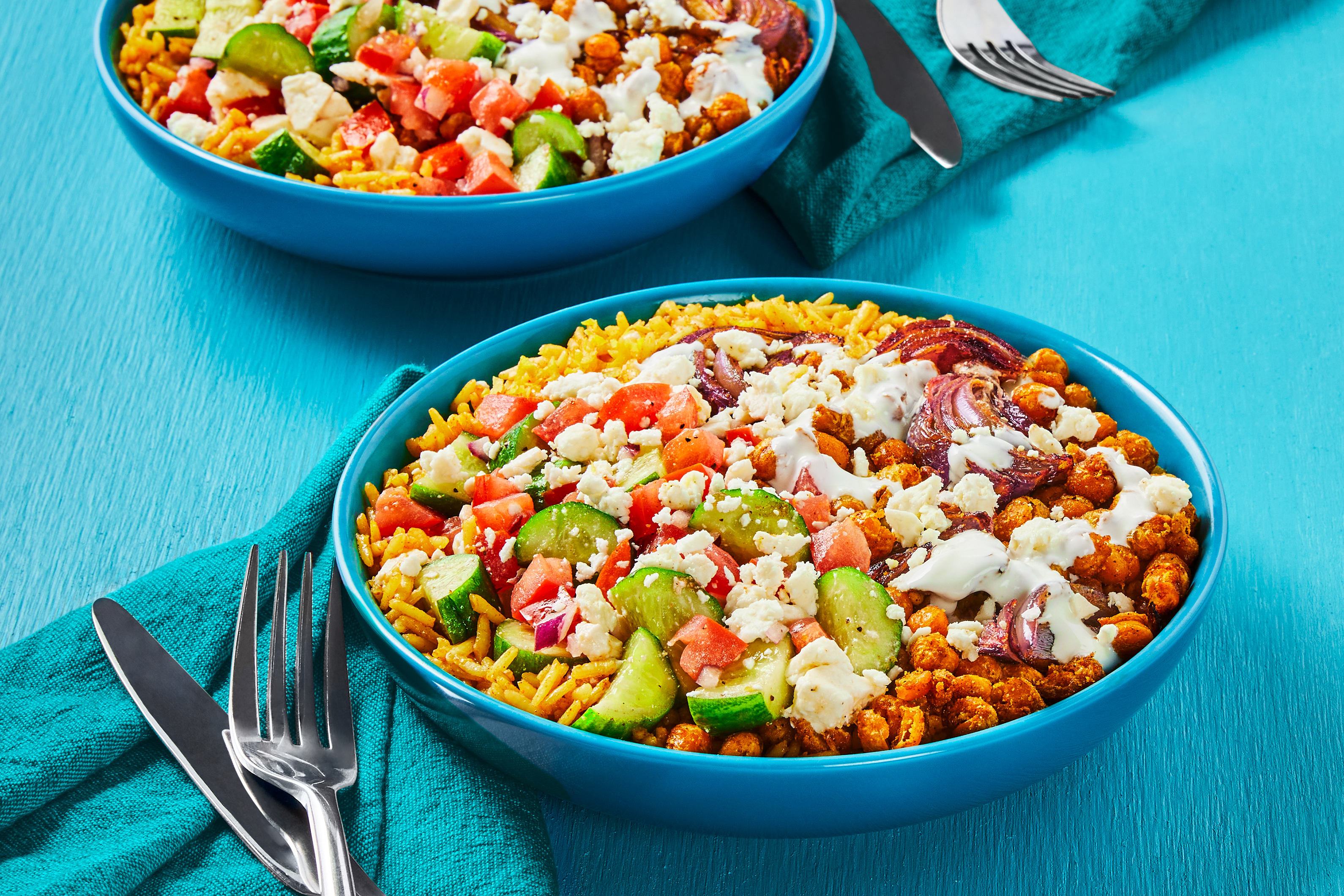 Spiced Chickpea Rice Bowls