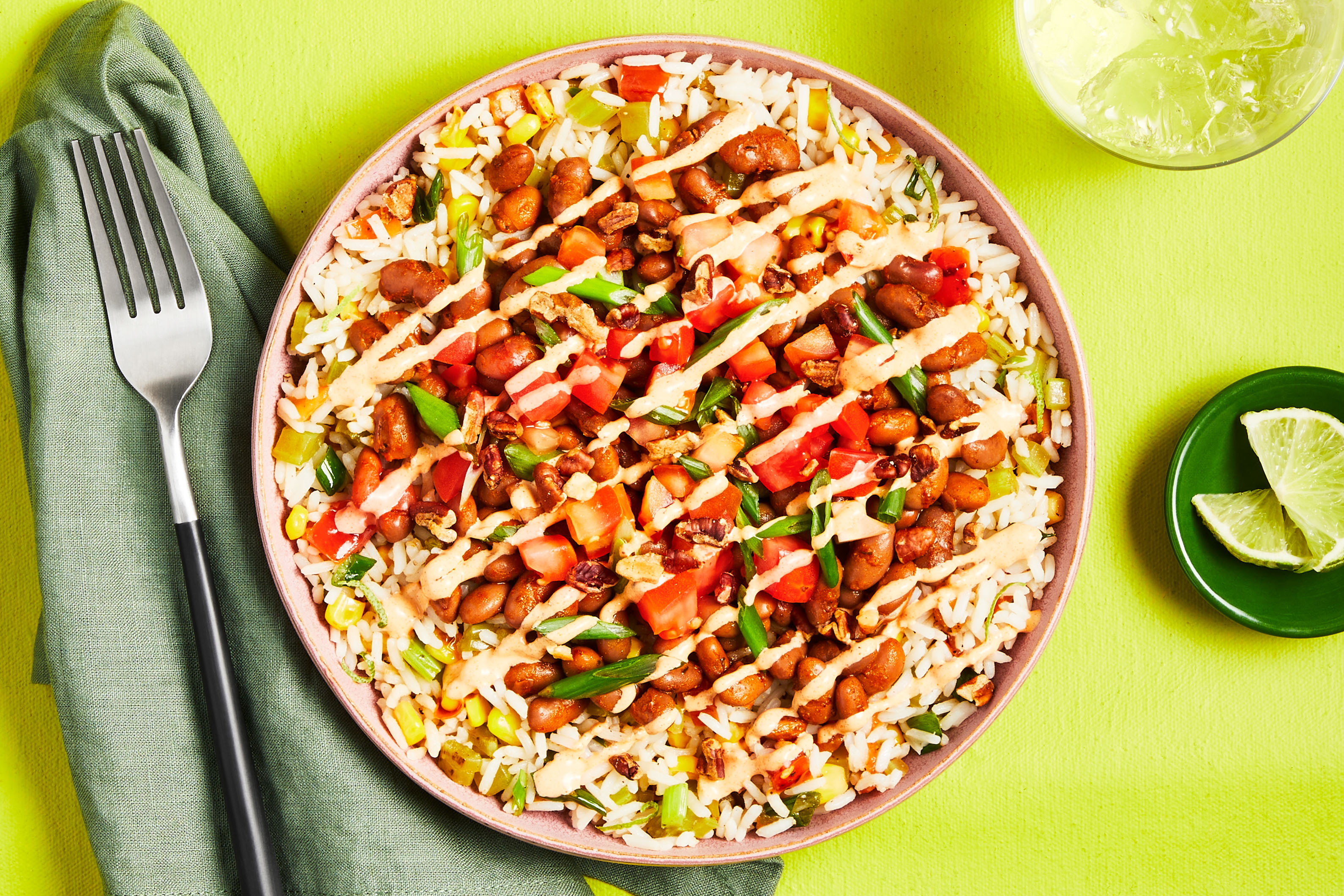 Blackened Bean Bowls with Dirty Rice