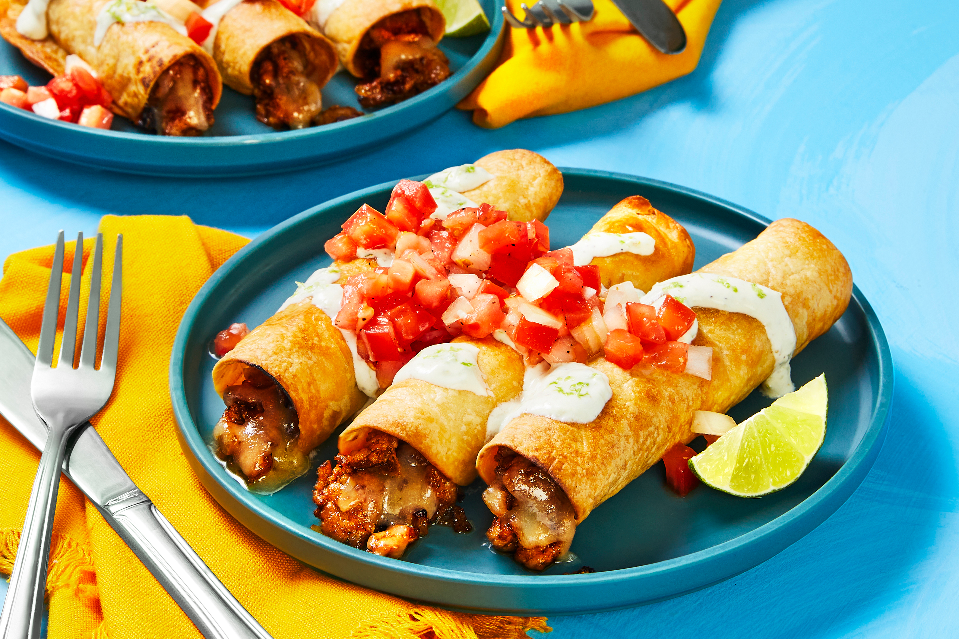 Southwest Pork Flautas