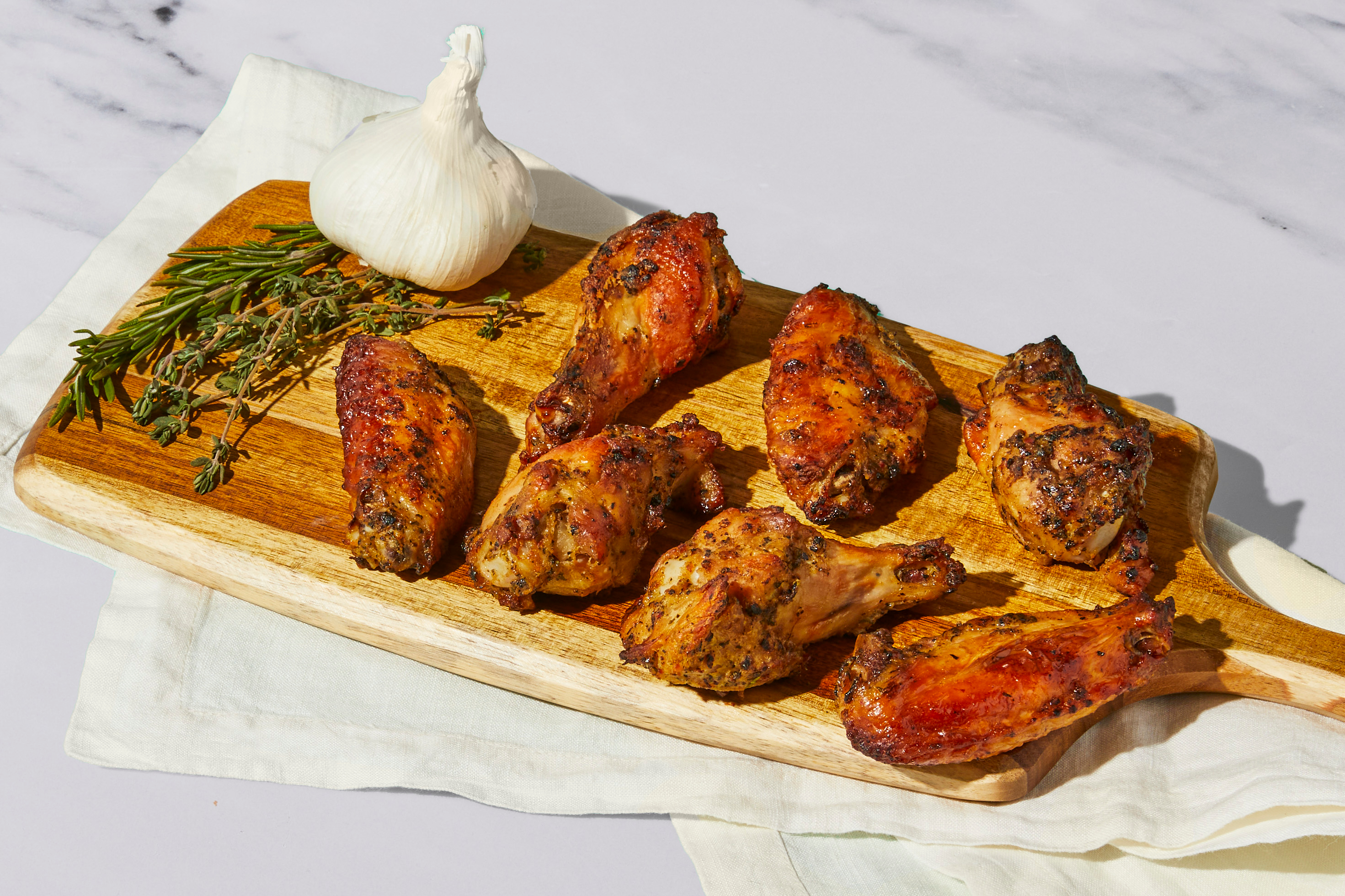 Garlic Parmesan Herb Chicken Wings