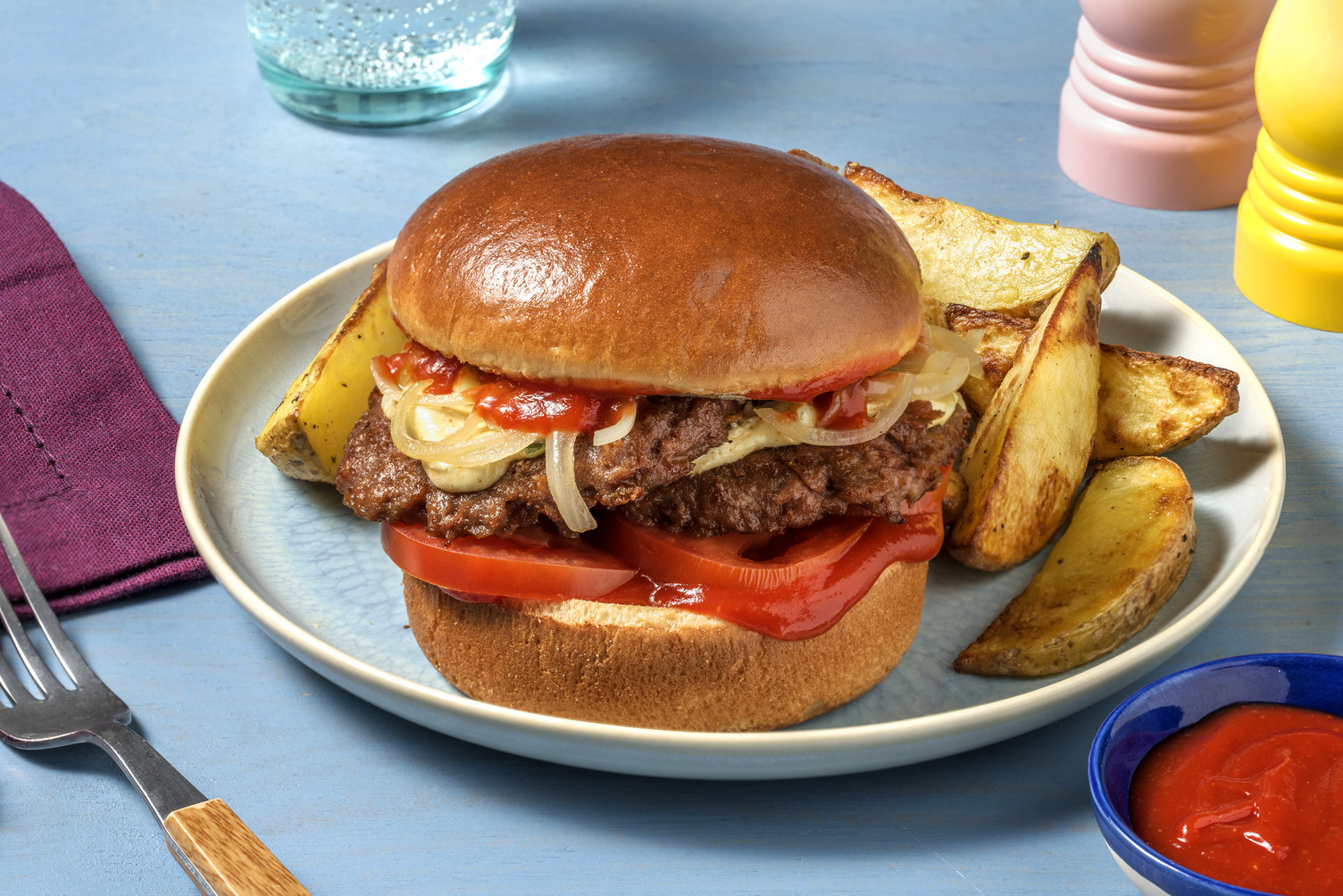 Vegan Jalapeño Cheese Burger in Brioche