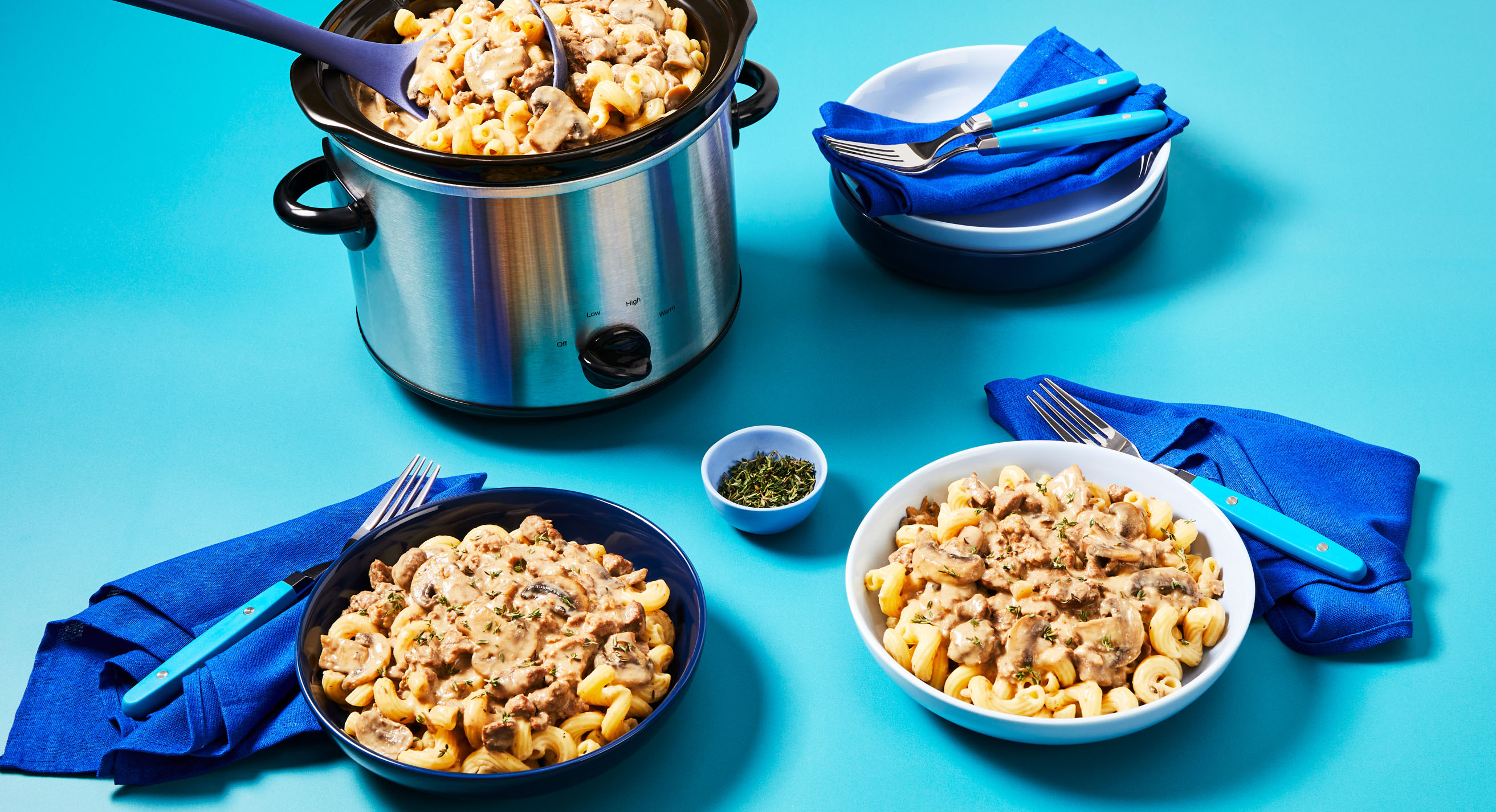 Slow Cooker Beef Stroganoff