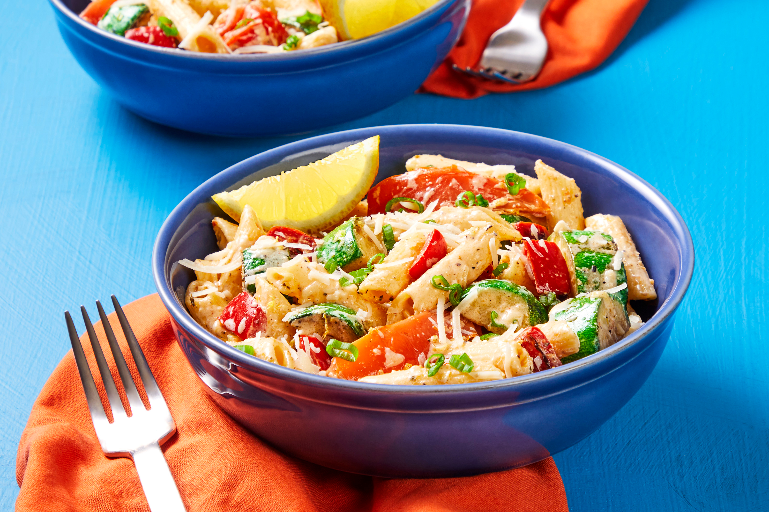 Roasted Zucchini & Bell Pepper Penne