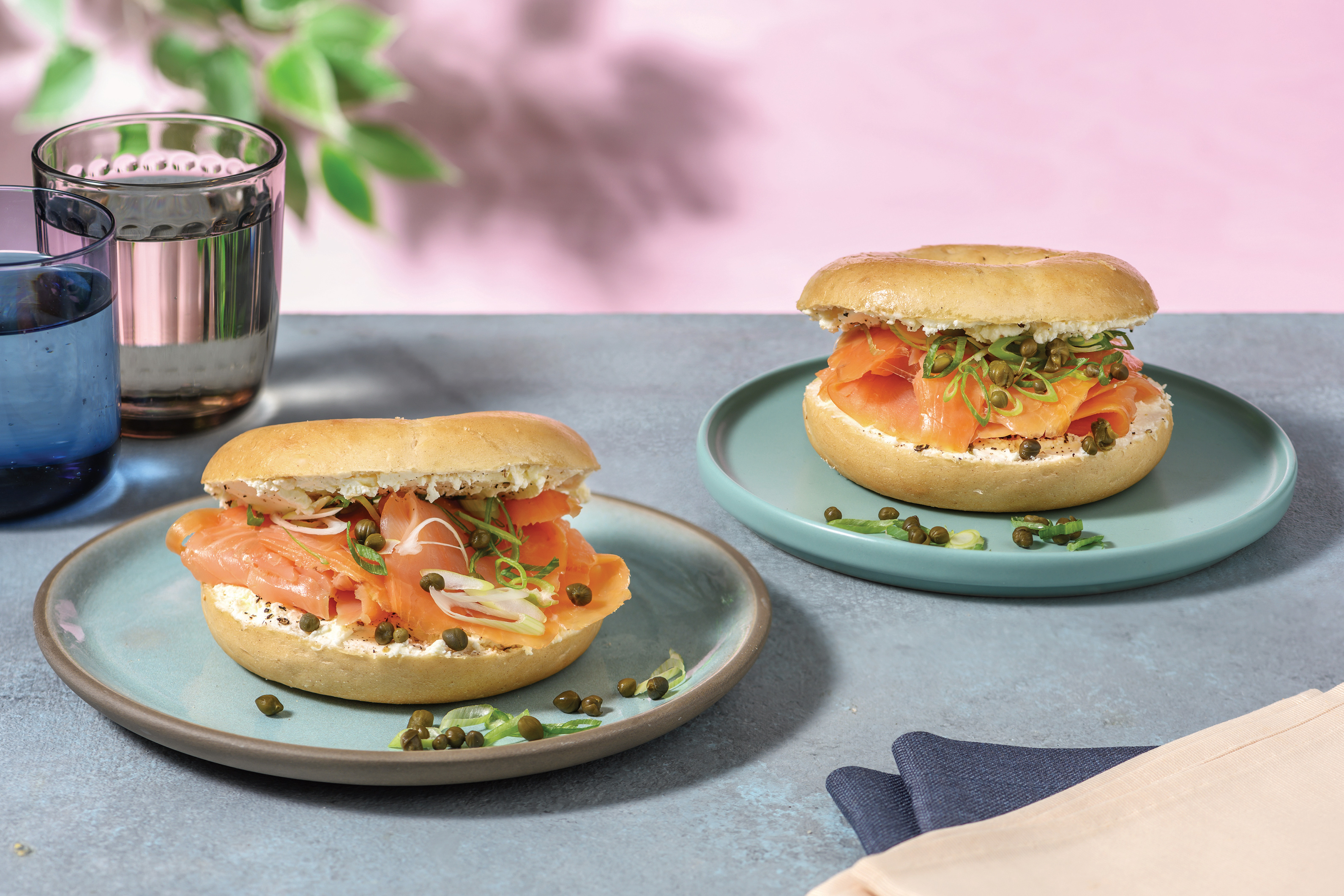 Smoked Salmon & Cream Cheese Bagel