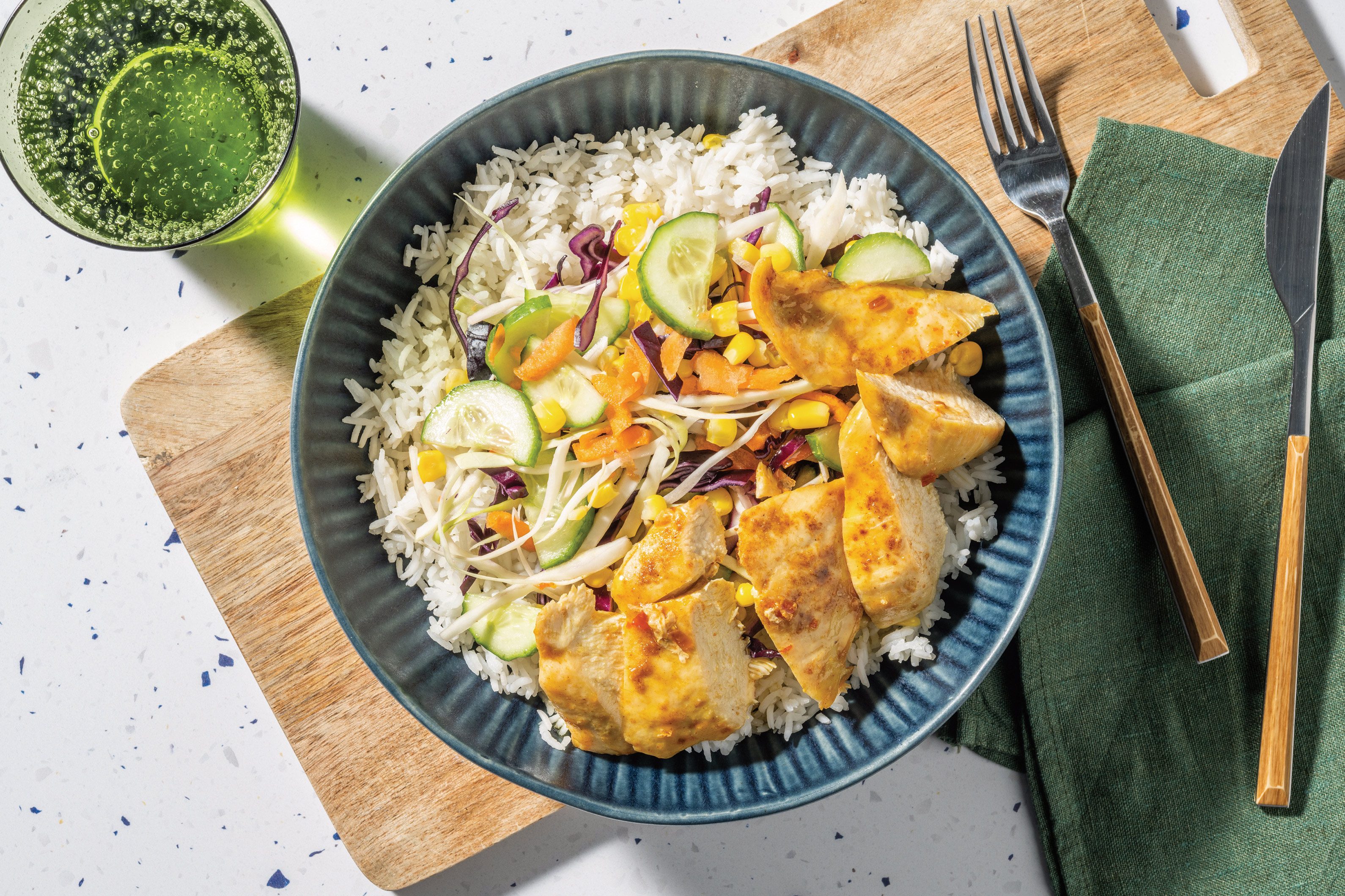 Sticky Caribbean Chicken & Coconut Rice