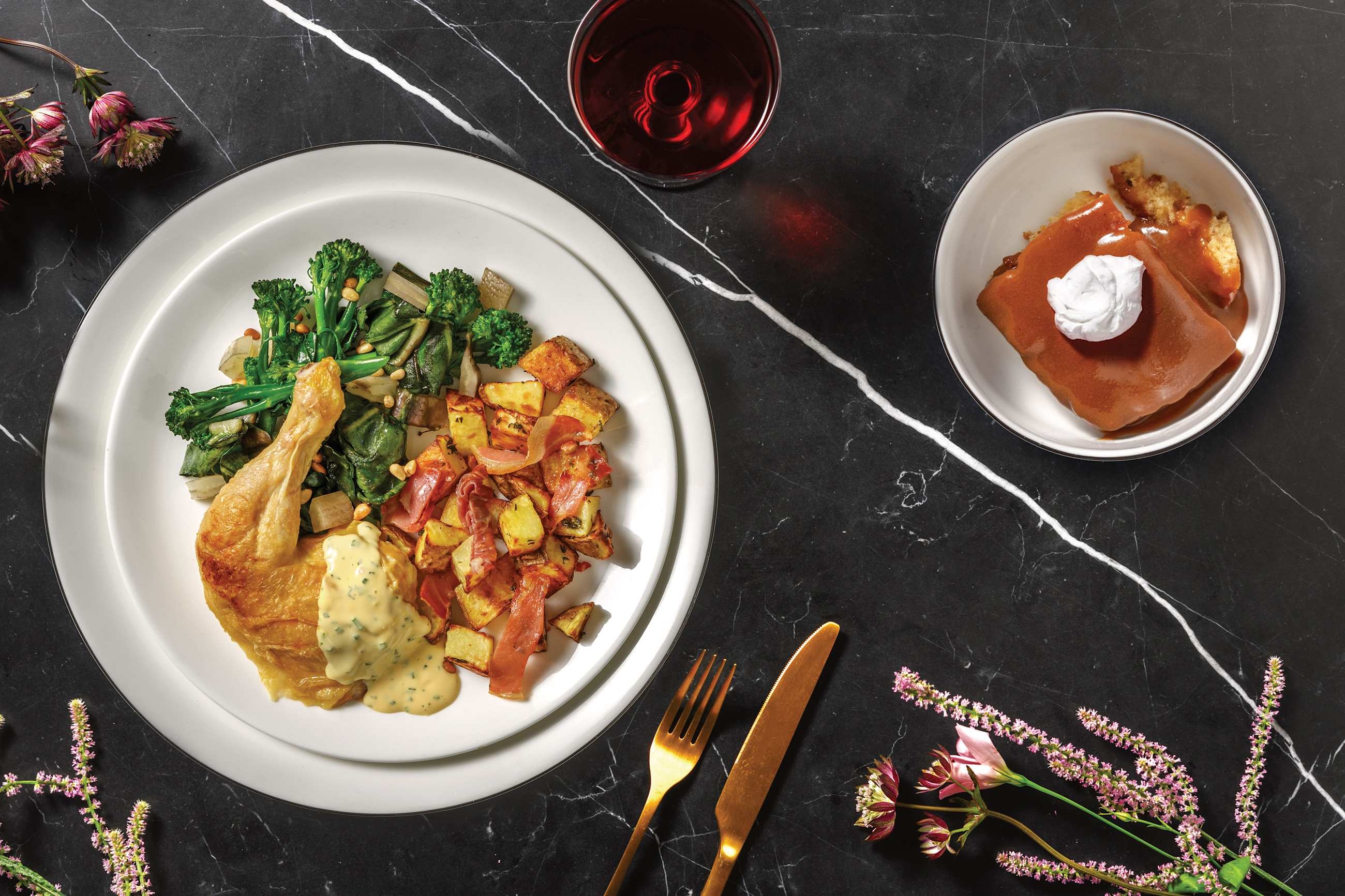 Roast Chicken & Béarnaise Sauce for Dinner