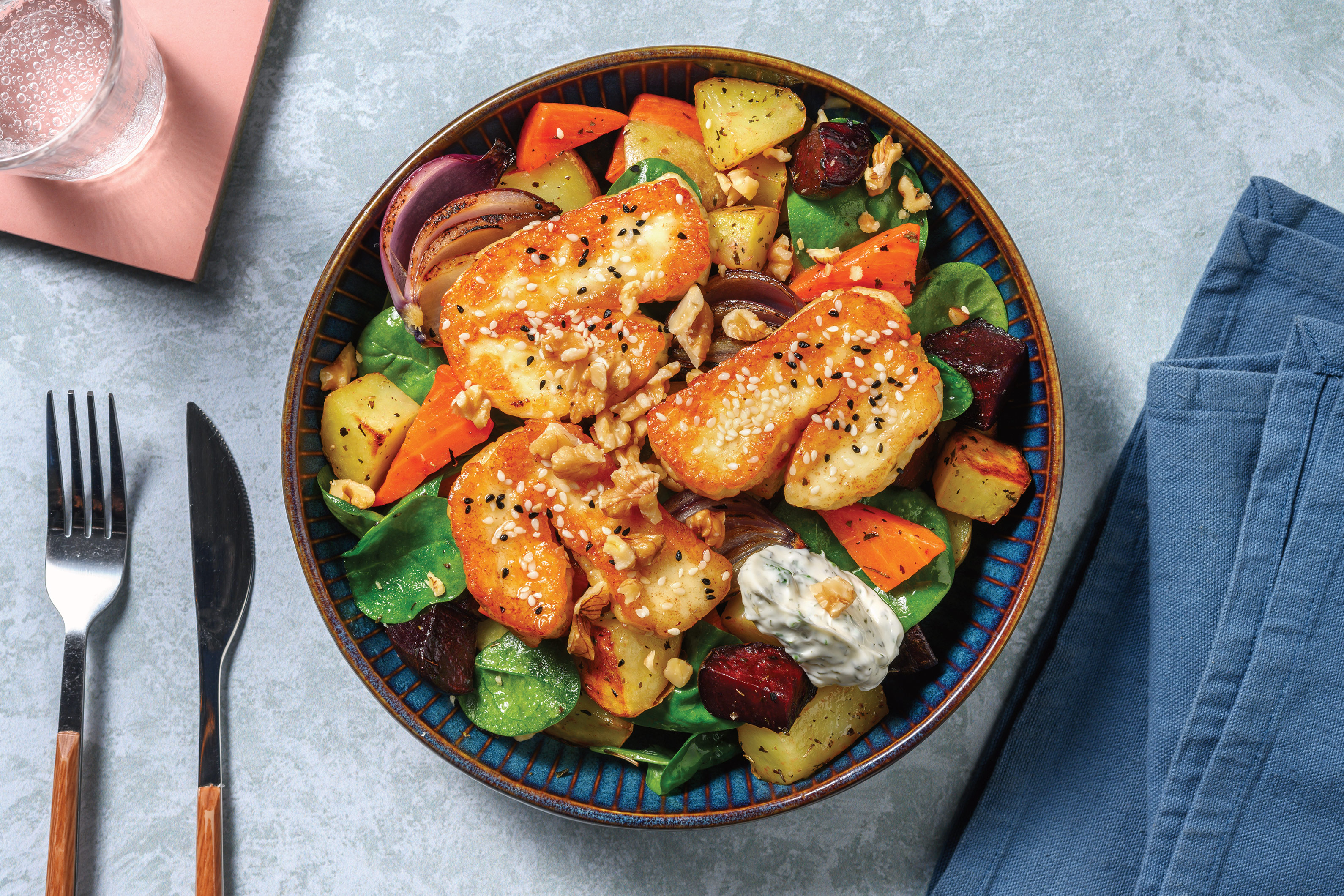 Easy Honey Sesame Haloumi