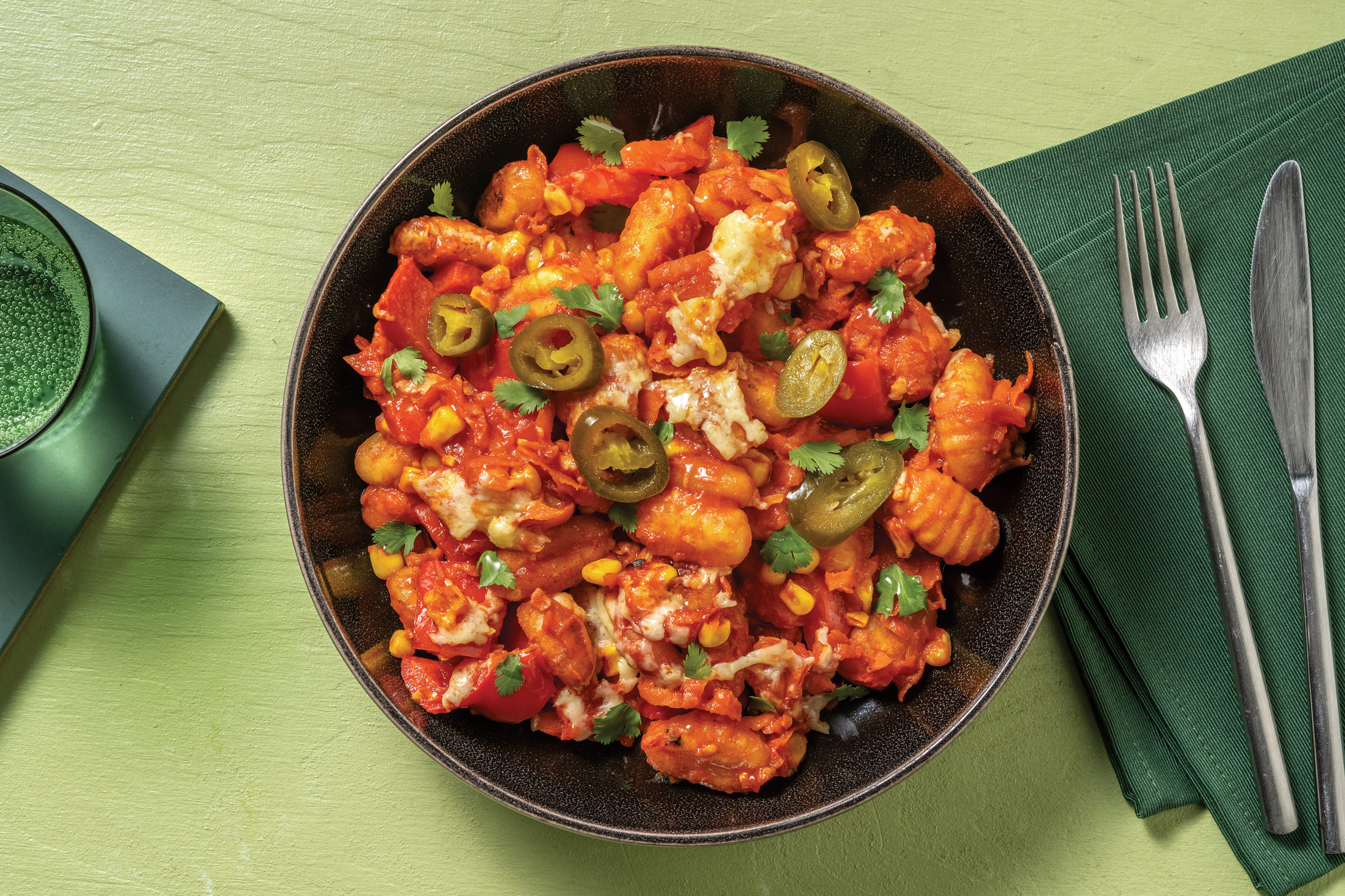 Cheesy Mexican-Spiced Grilled Gnocchi