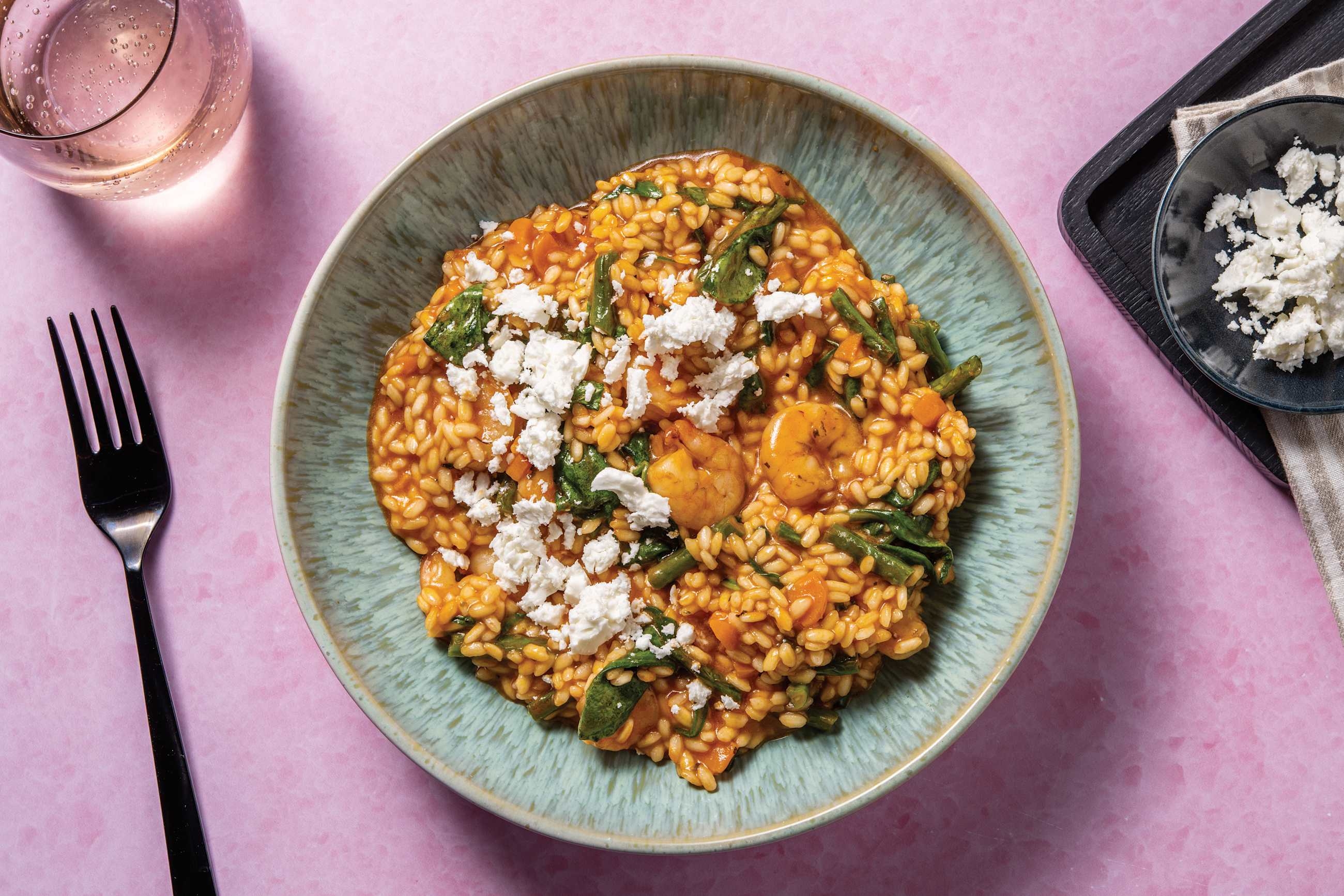 Herby Tomato, Prawn & Bacon Risotto