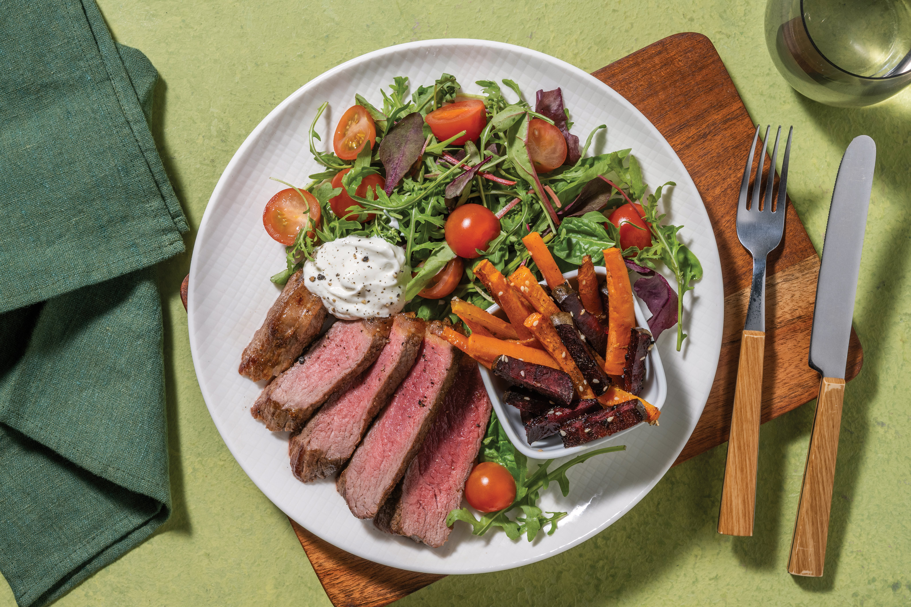 Moroccan Beef Rump & Tomato Garden Salad