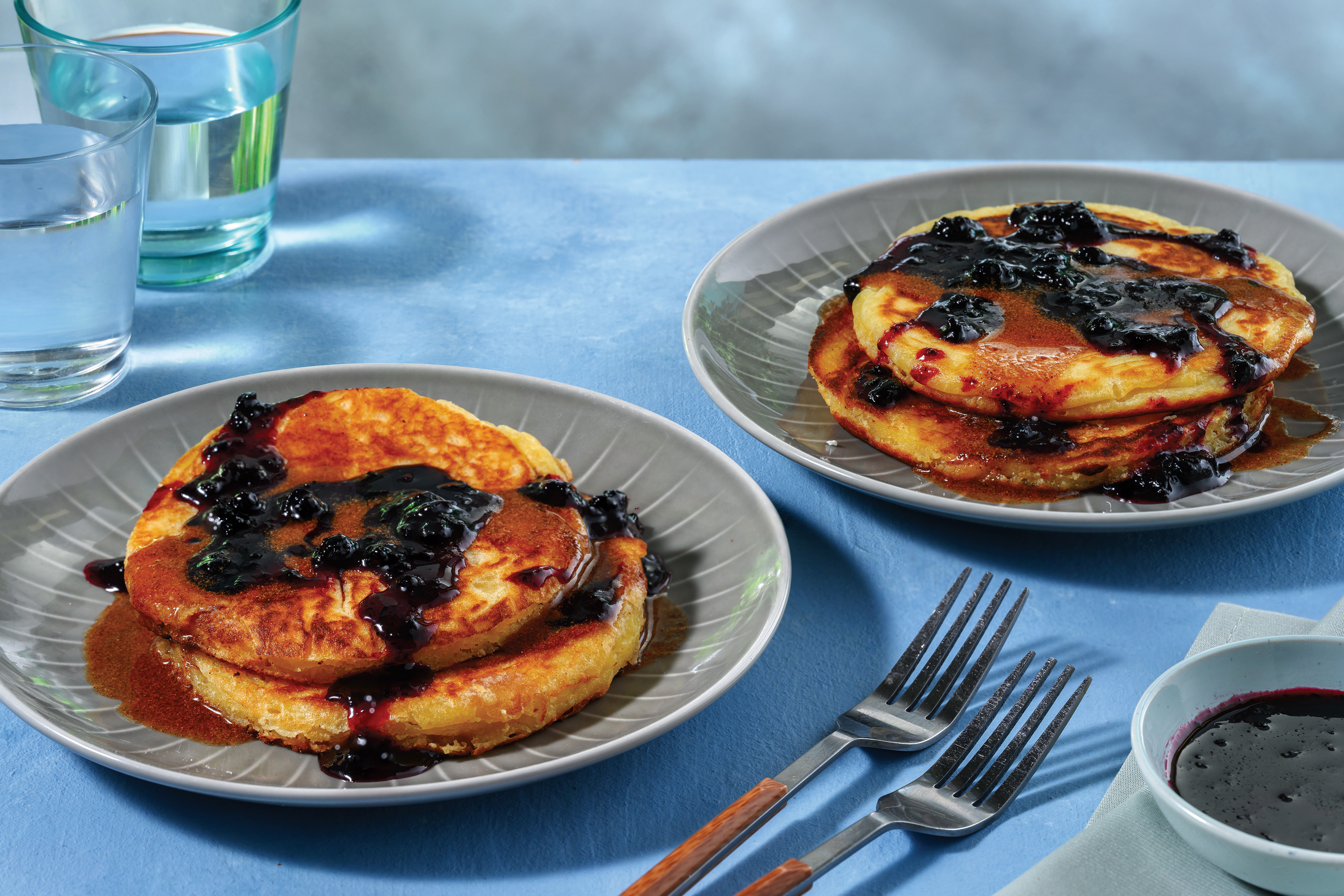 Mixed Berry Compote Pancakes