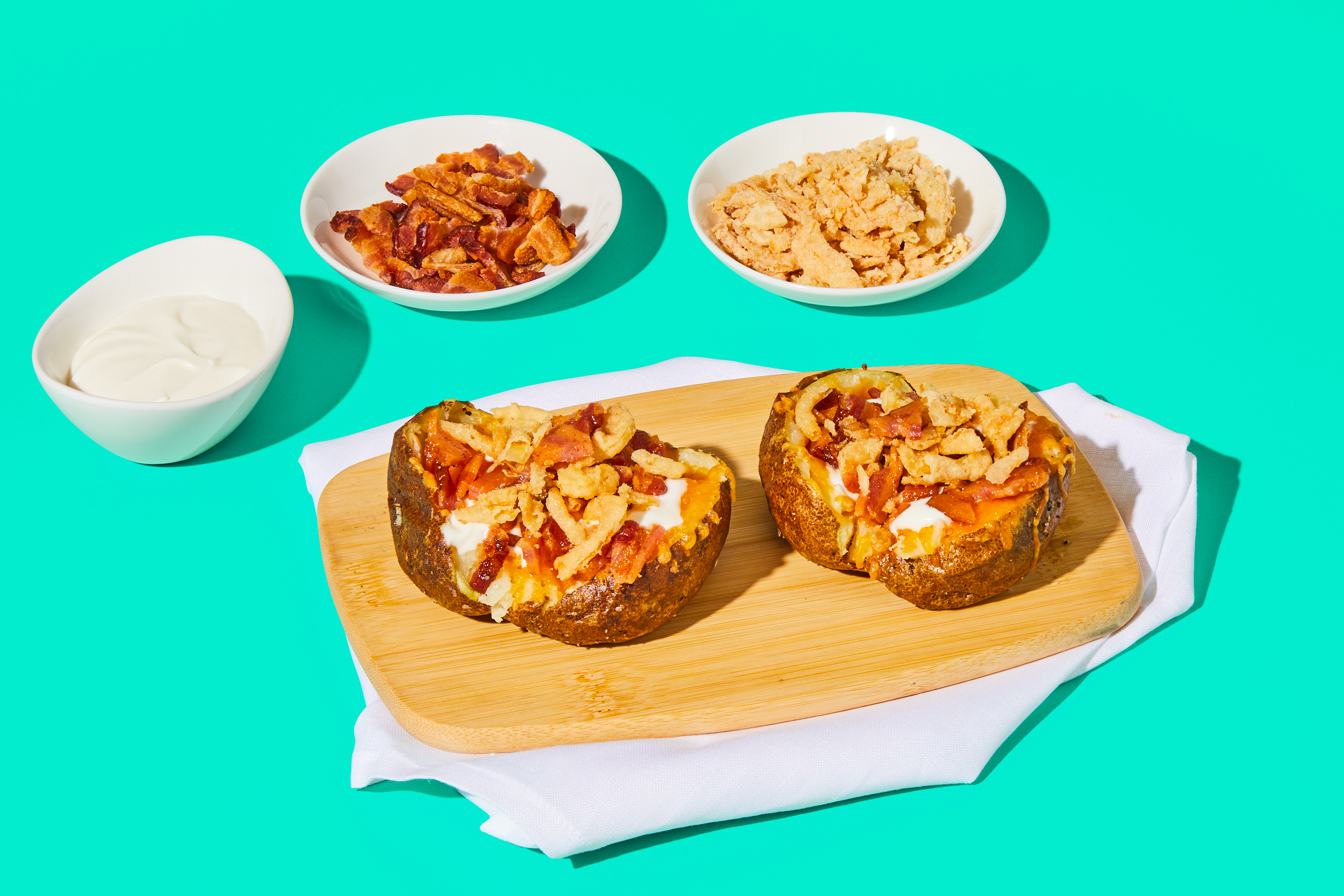 Crispy Loaded Smashed Potatoes