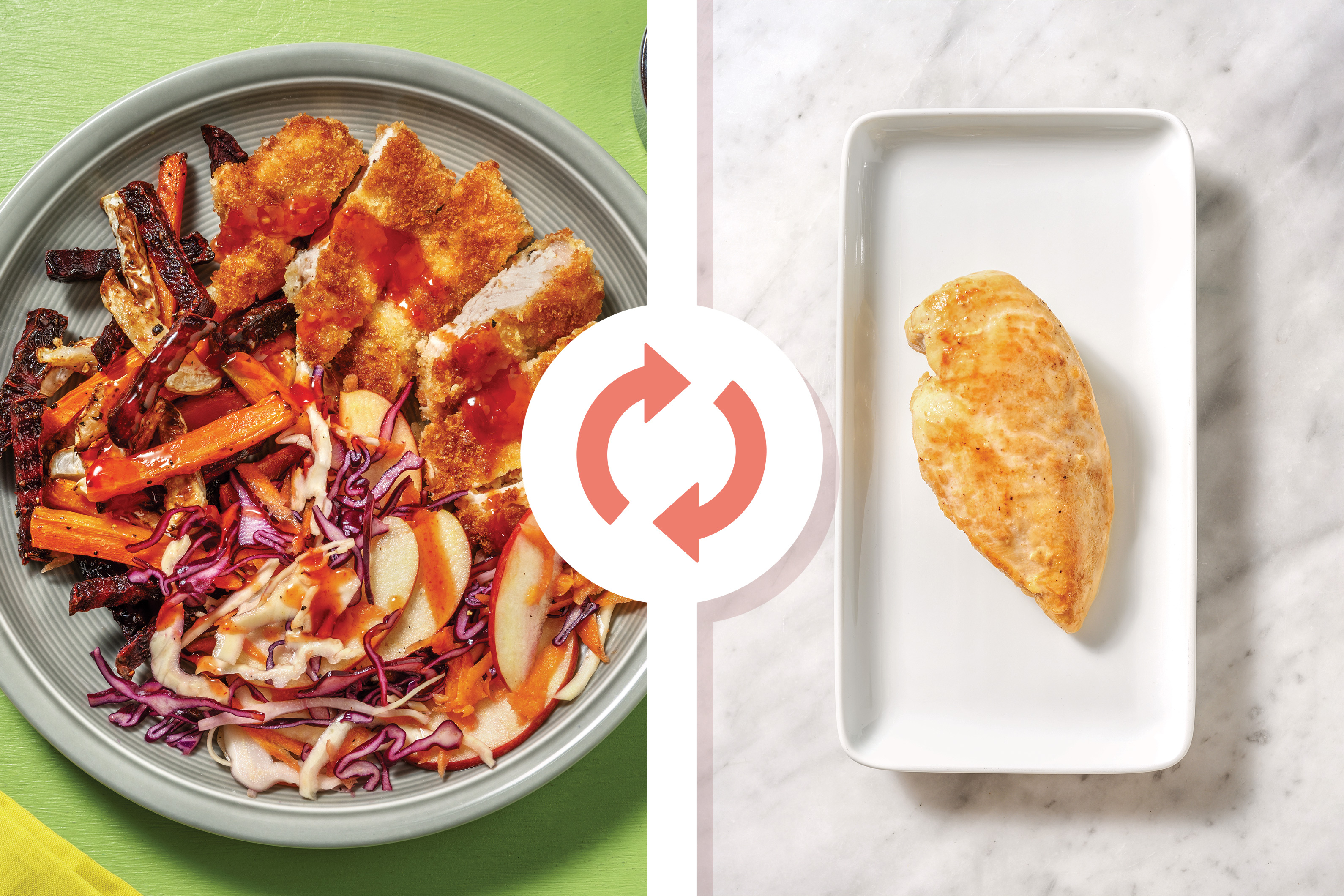 Sweet Chilli Sriracha Chicken Schnitzel