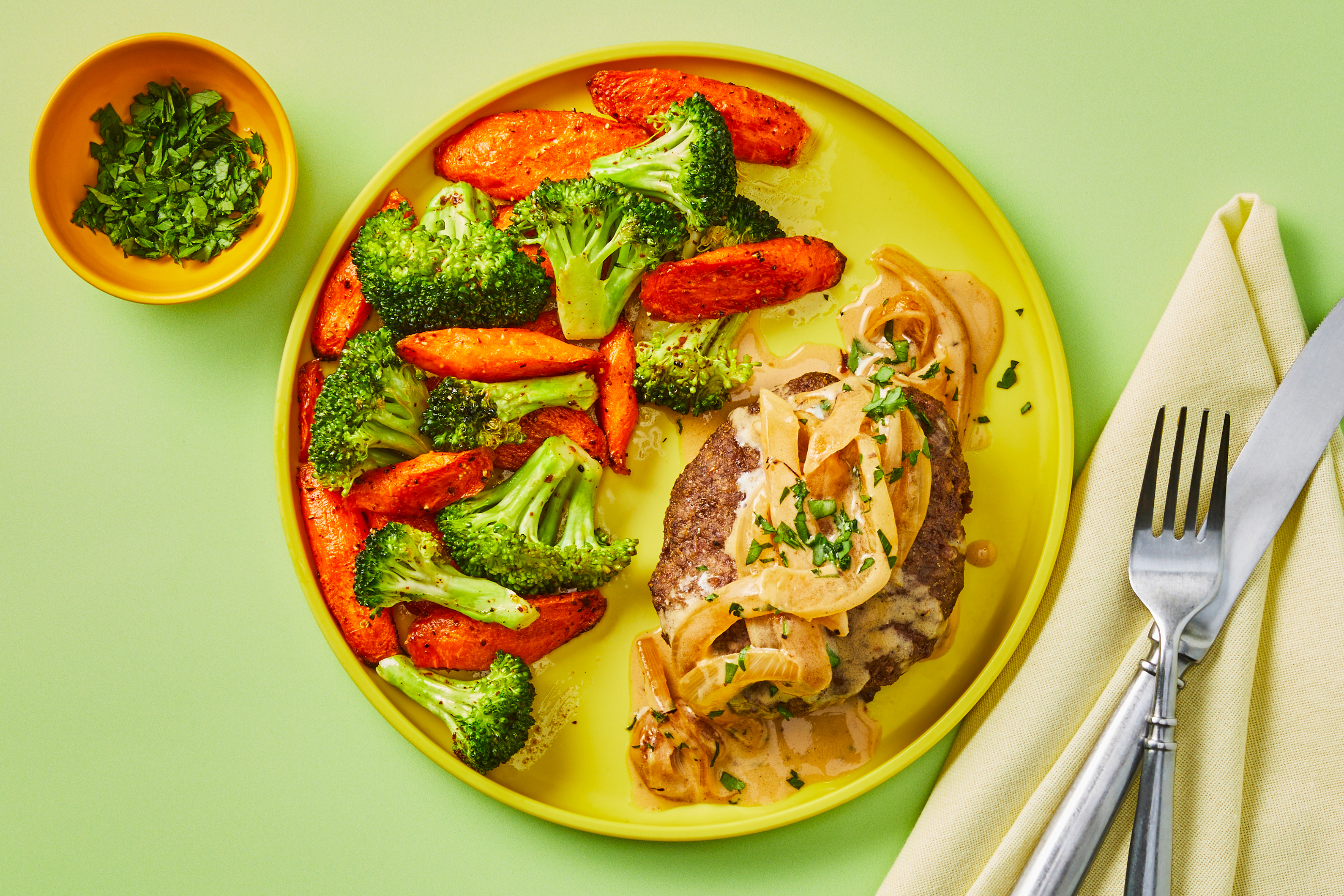 Creamy Caramelized Onion Meatloaves