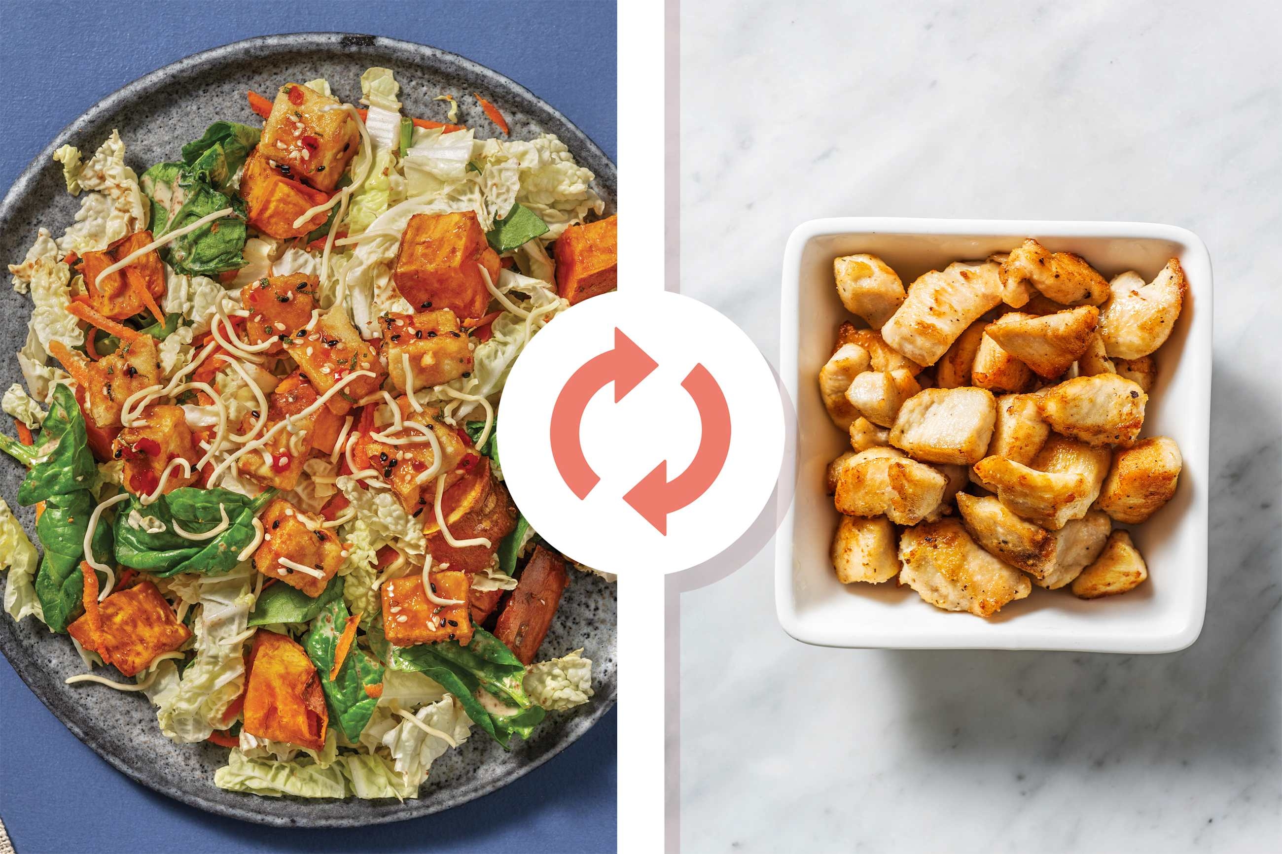 Golden Sweet Chilli-Makrut Chicken Salad