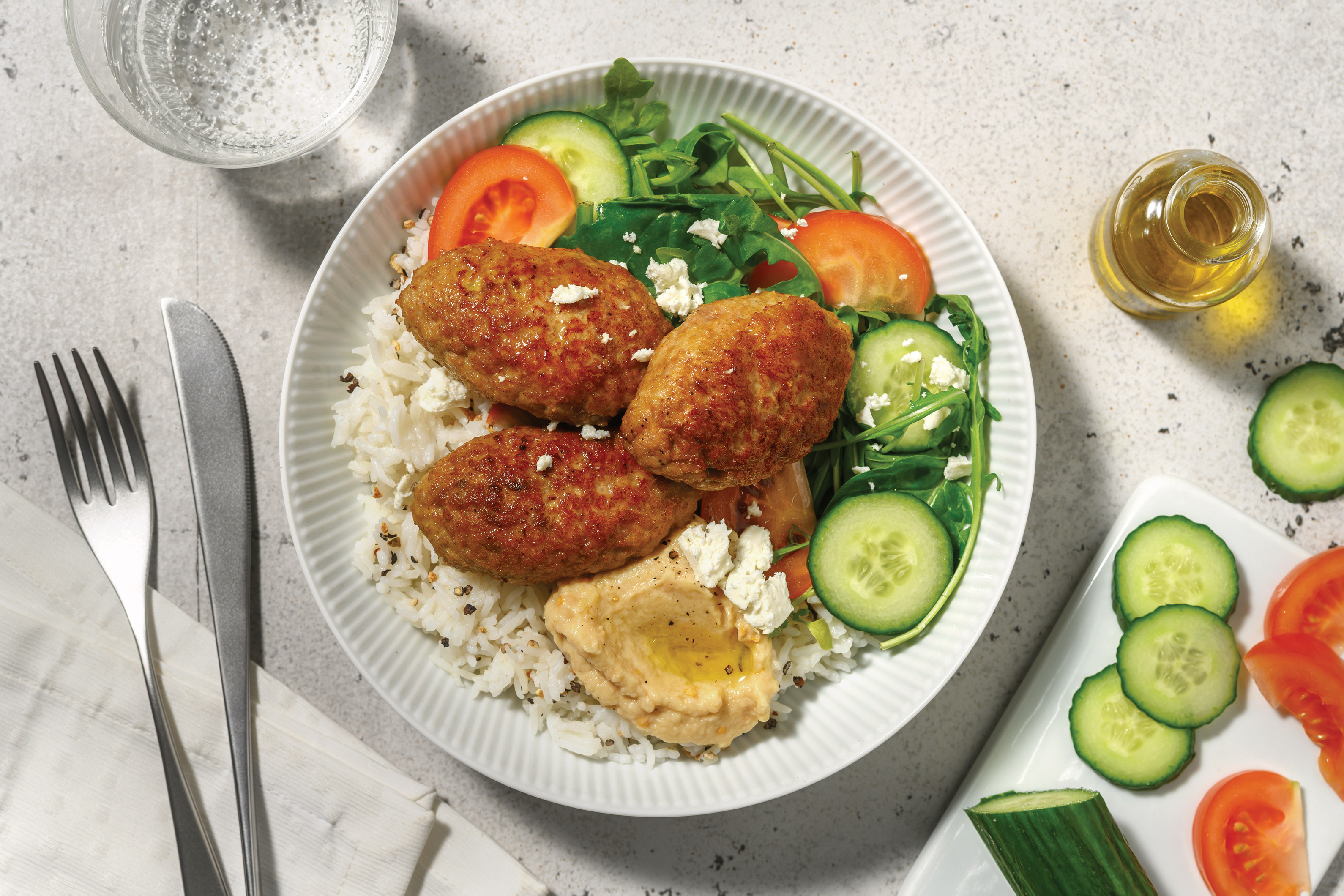 Honey Pork Kofta & Herby Rice Bowl