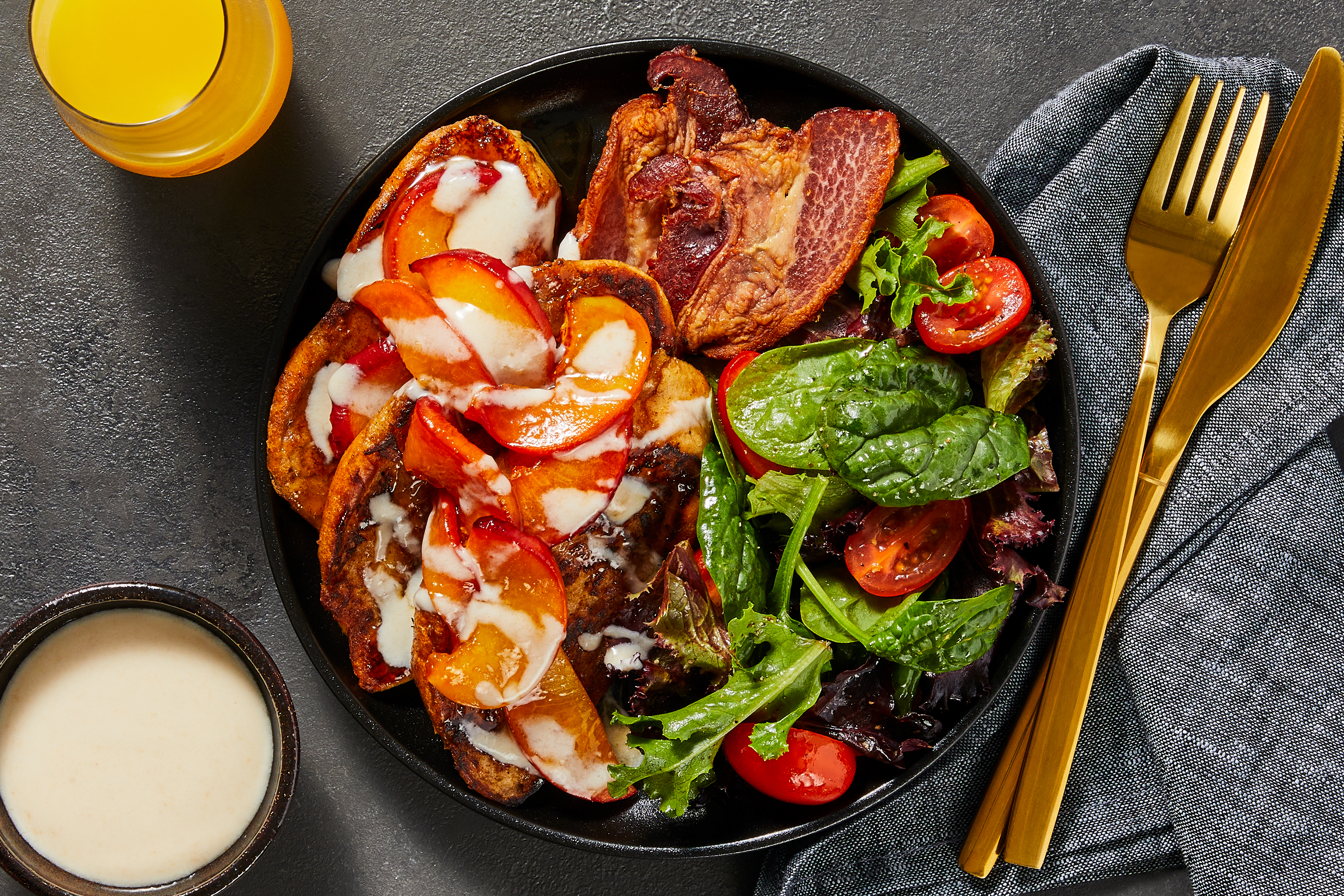 Peaches & Cream French Toast