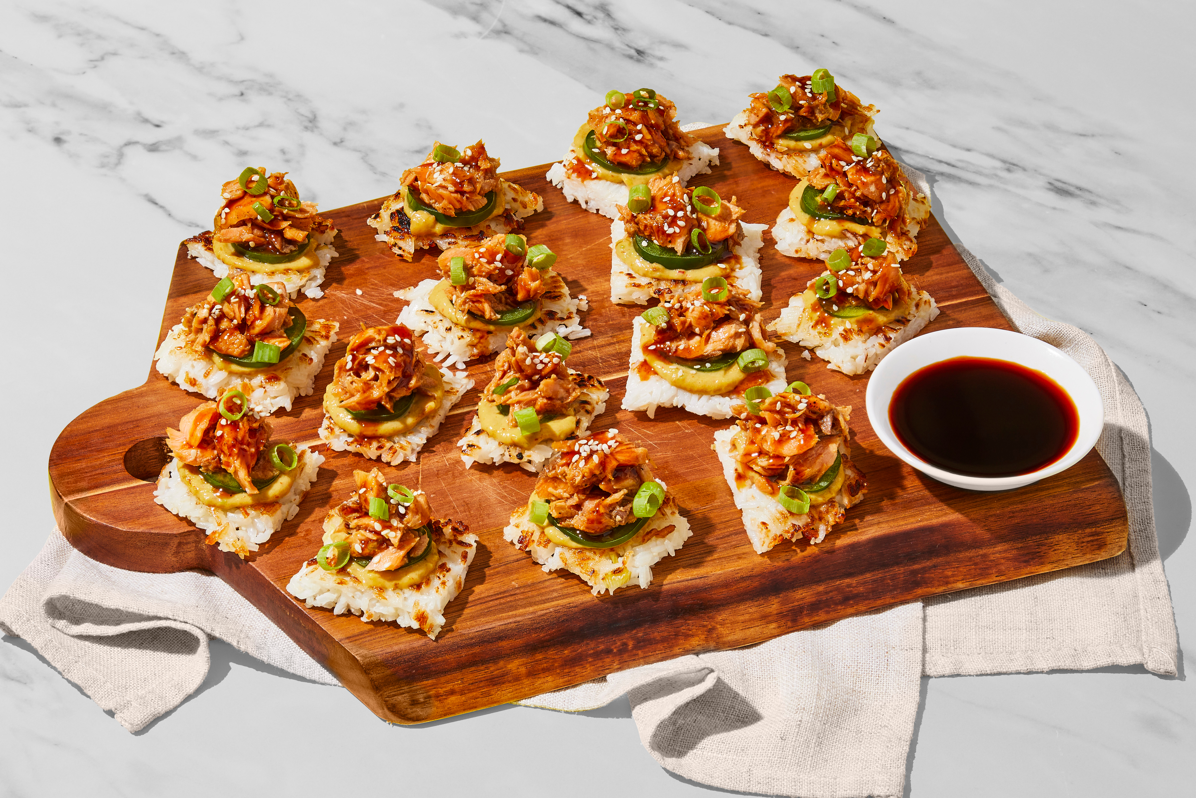 Crispy Rice & Spicy Salmon Bites