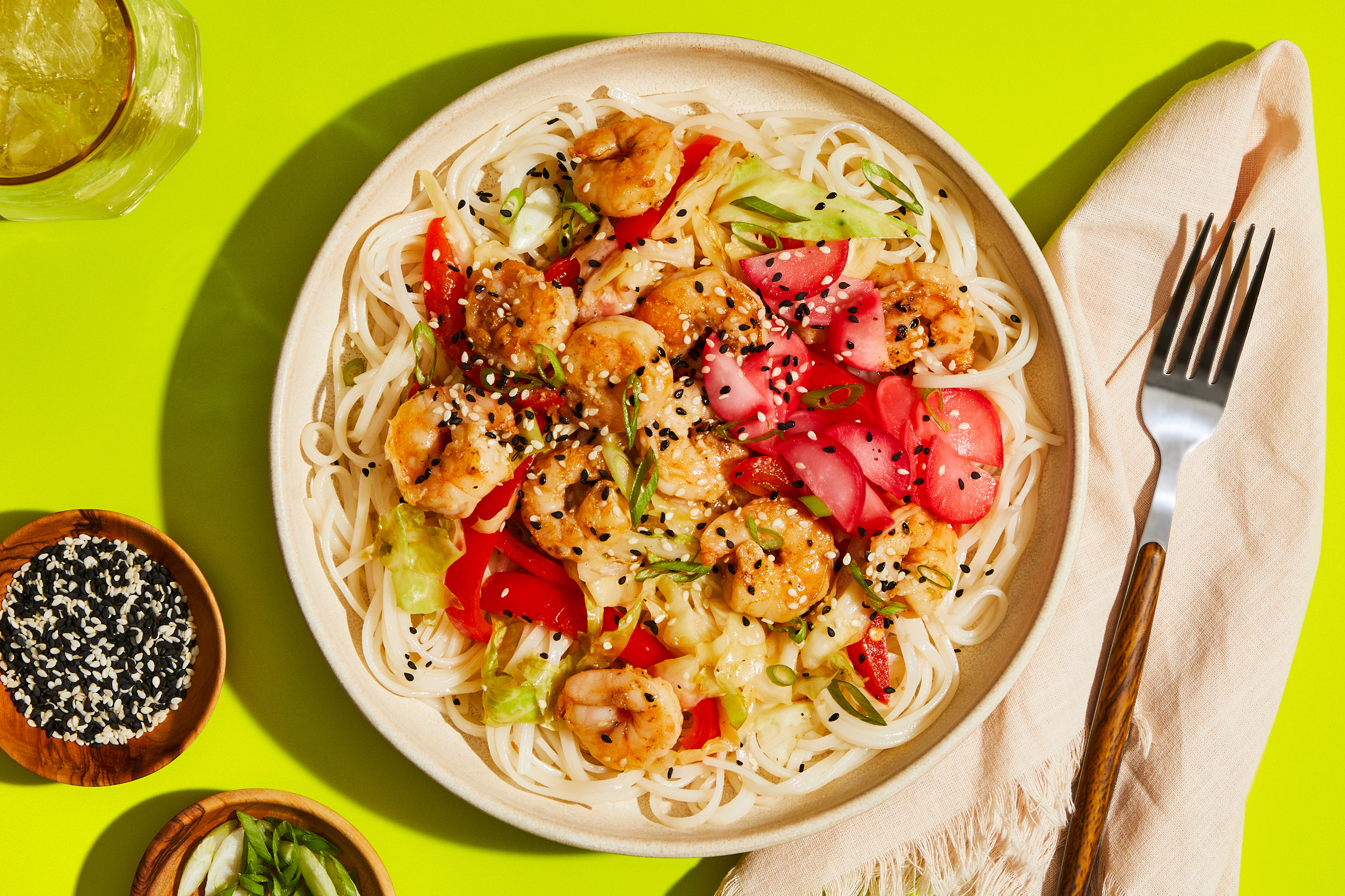 Sesame Shrimp Noodle Bowls