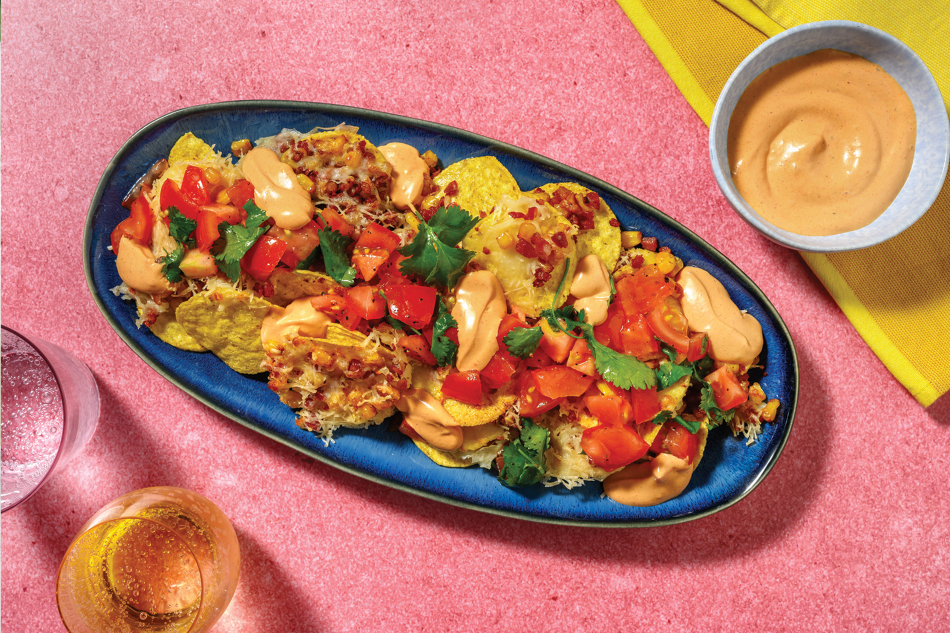 Easy Cheesy Bacon Nachos