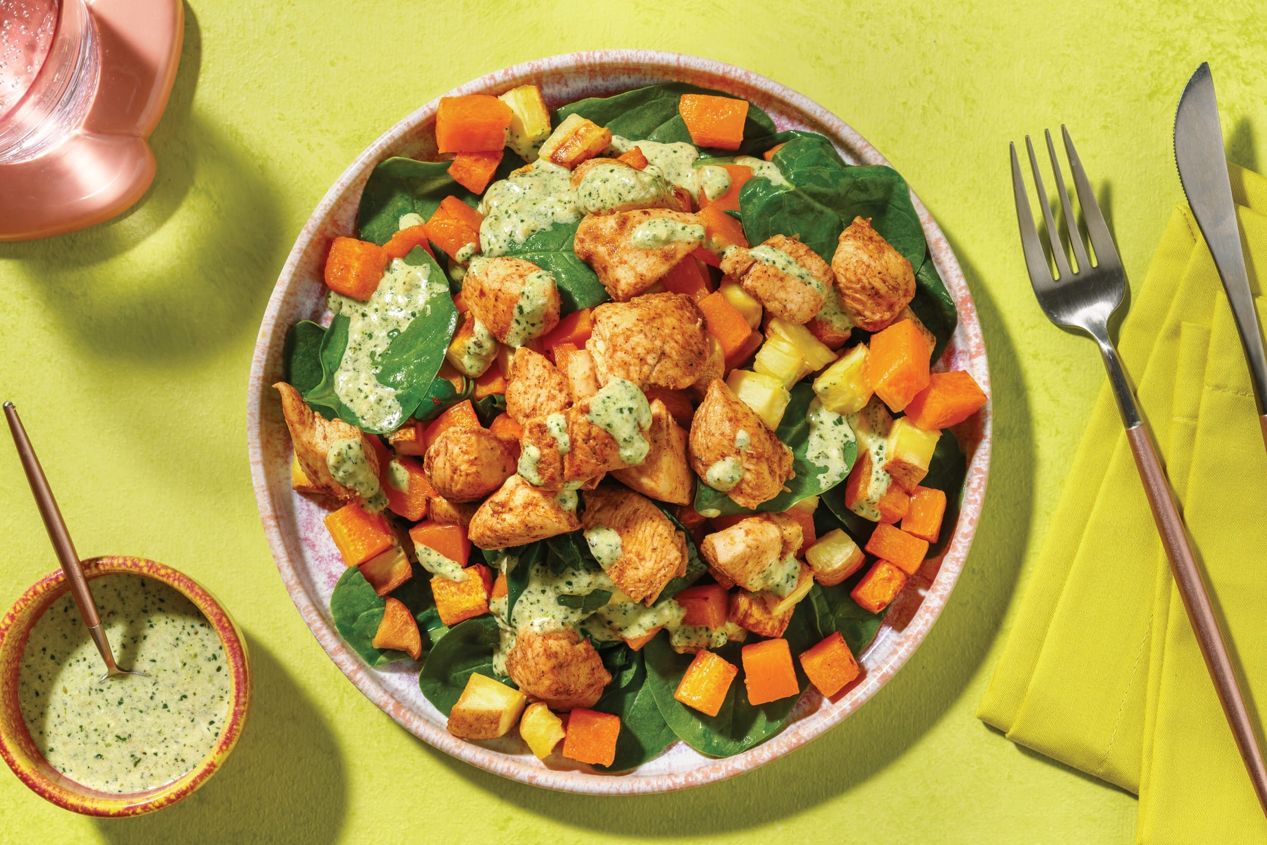 Golden Chicken & Roast Kumara Toss