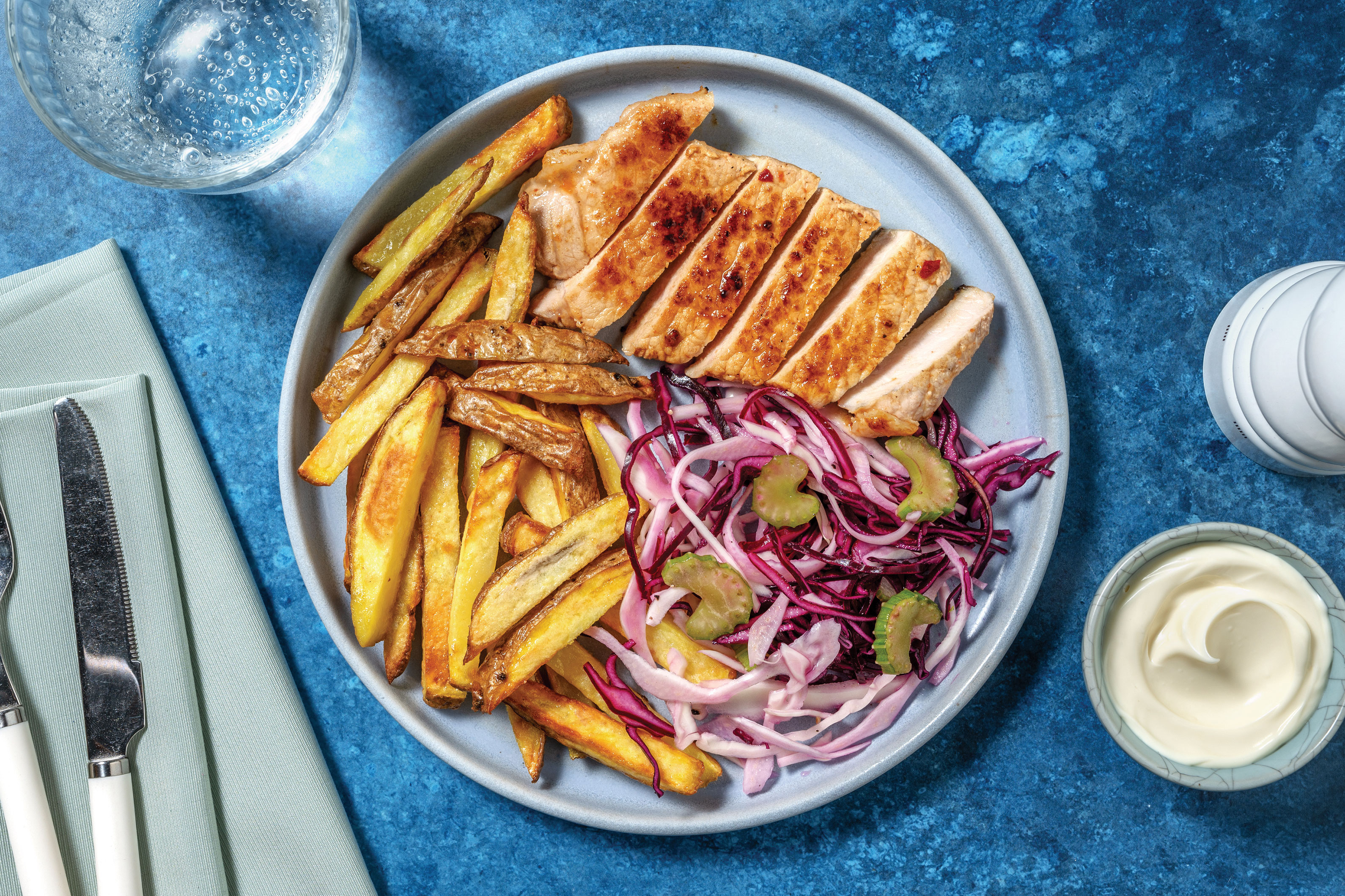 Sweet Chilli-Glazed Pork & Fries