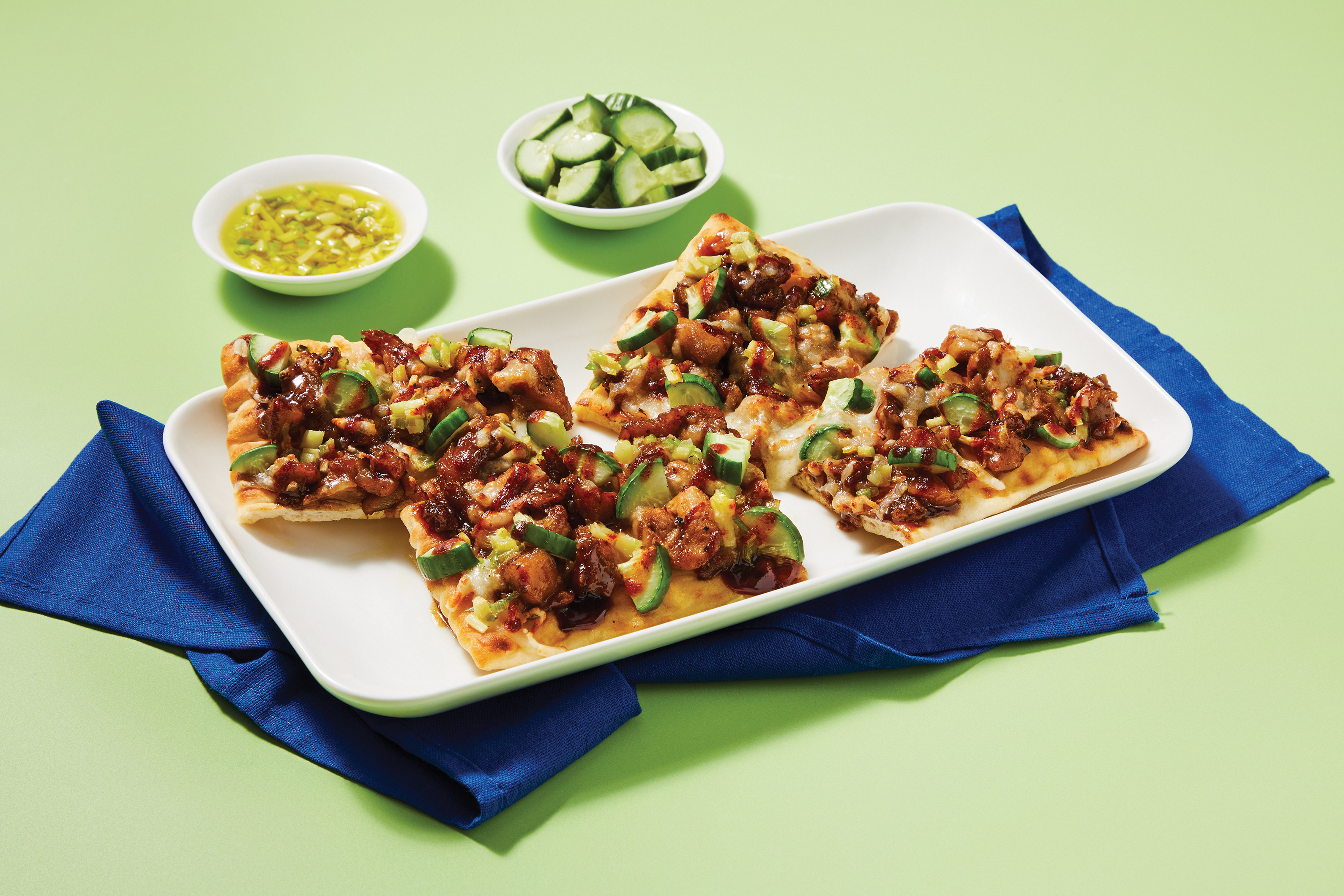 Jimmy O. Yang’s Hoisin Chicken Flatbread
