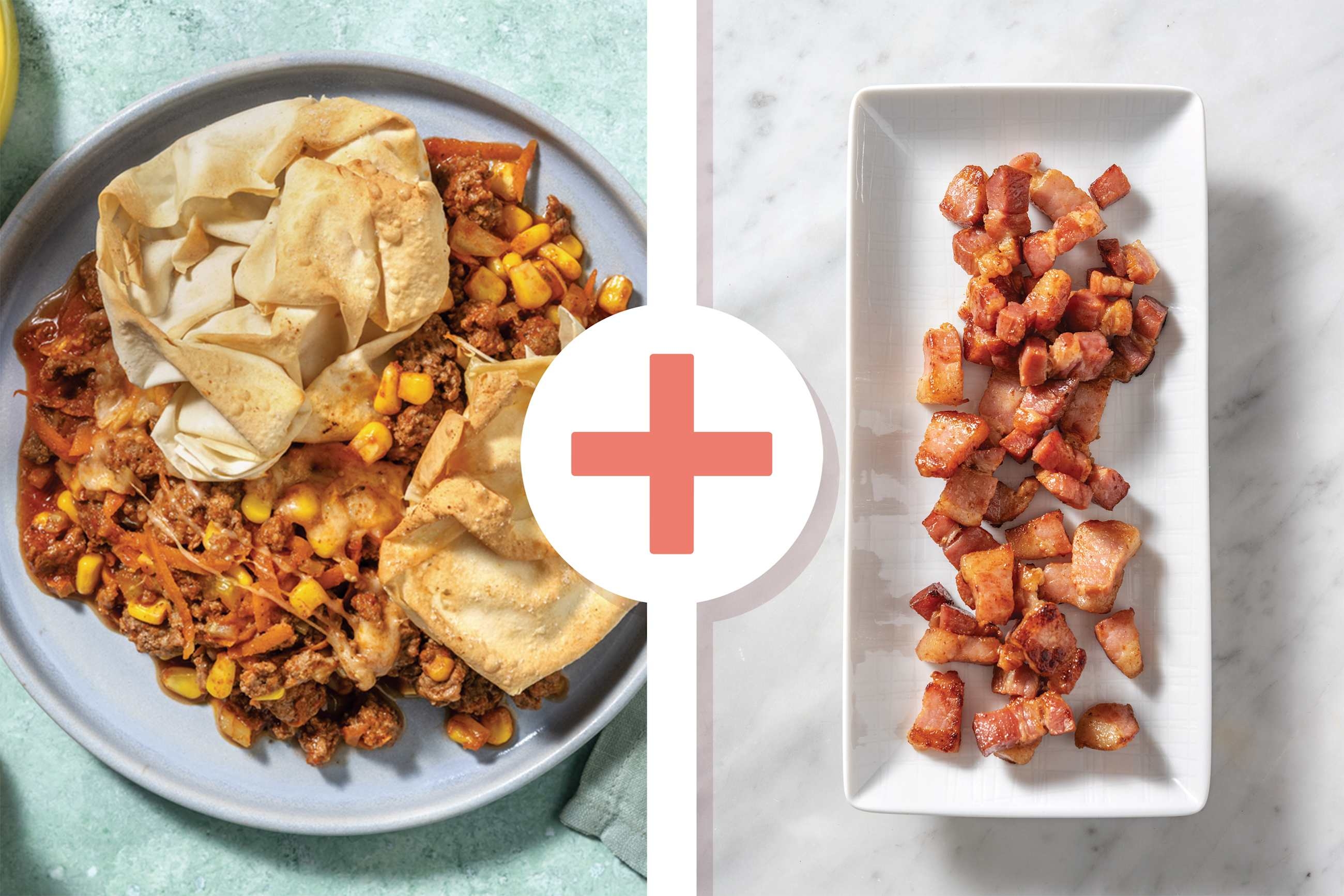 BBQ Beef, Bacon & Filo Pastry Pie