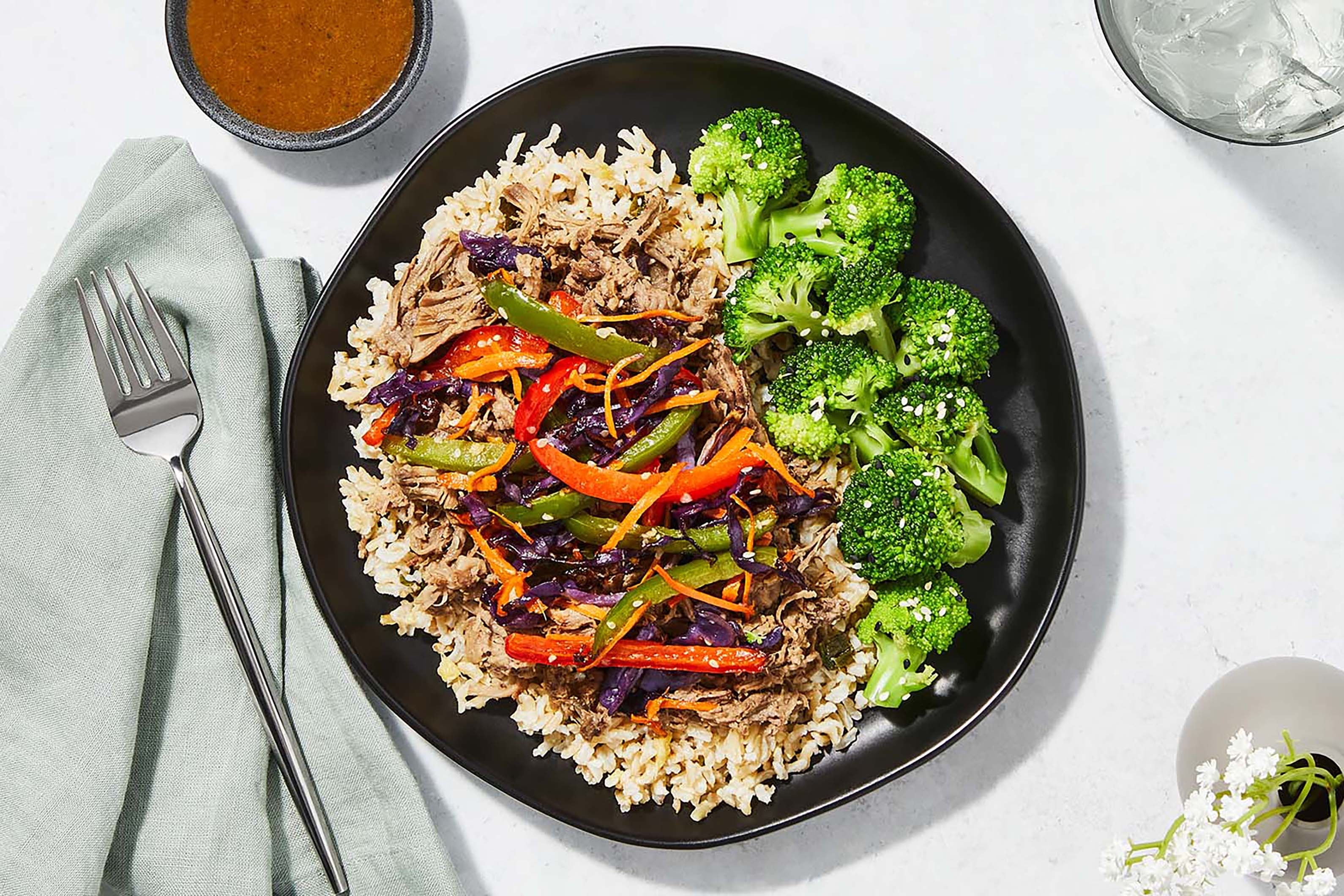 Gestoofd rundvlees in sojasaus