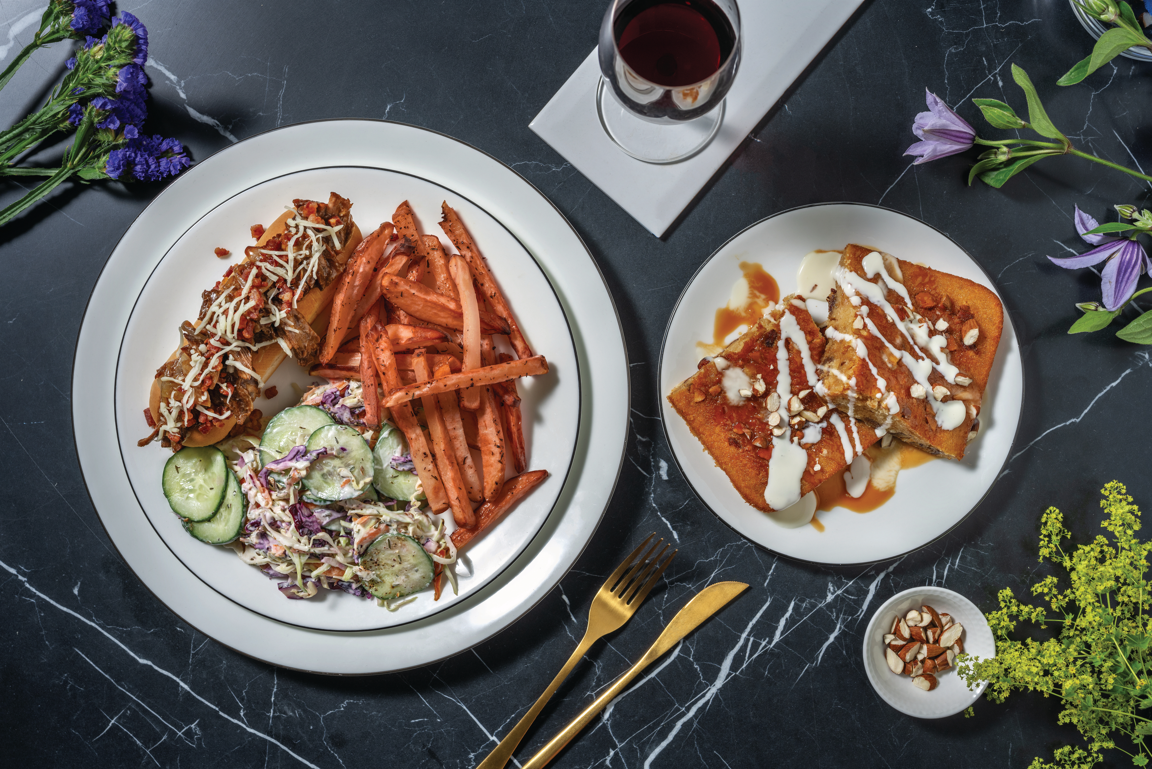 Cheesy Beef Brisket & Bacon Subs for Dinner