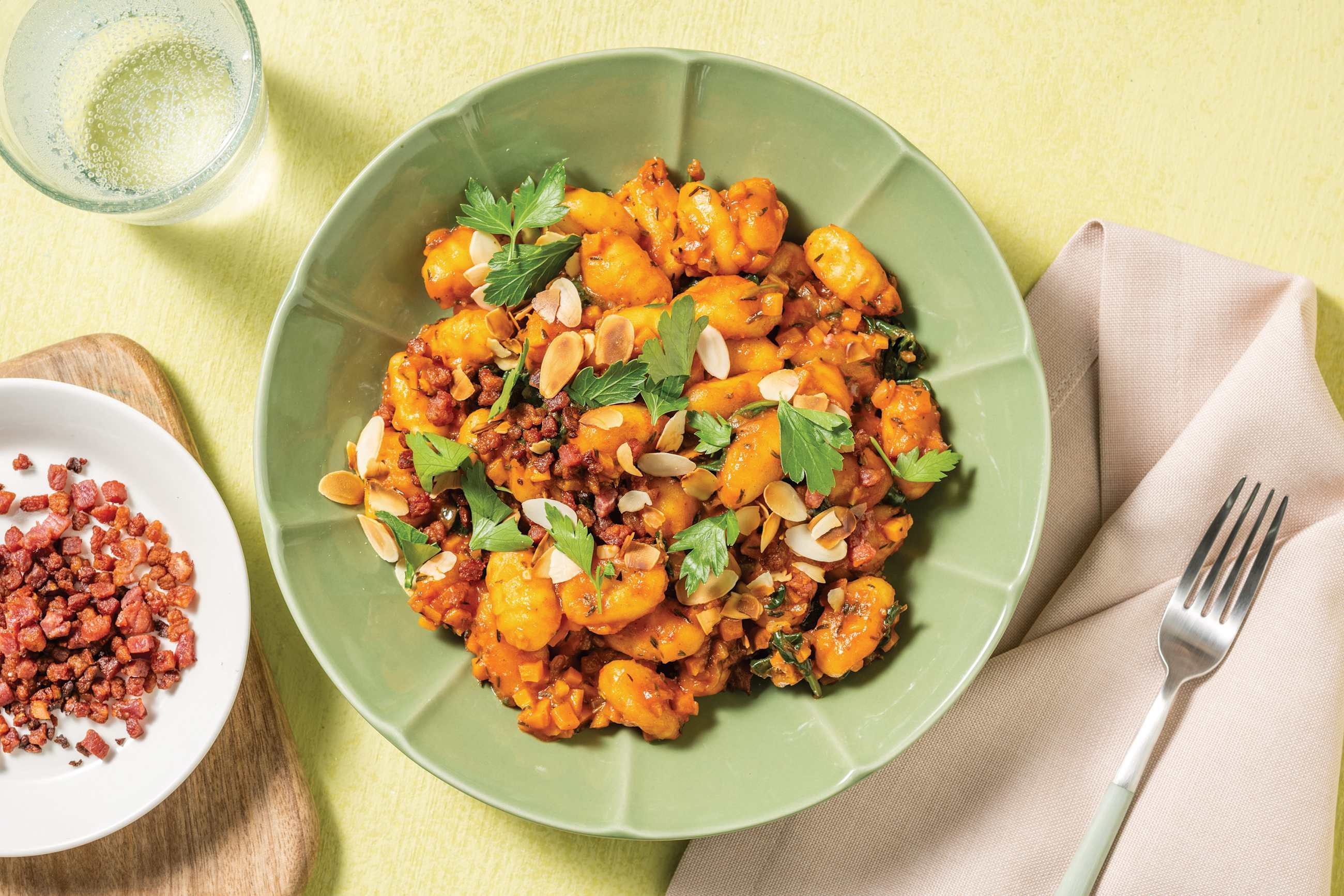 Plant-Based Crispy Bac'n Gnocchi