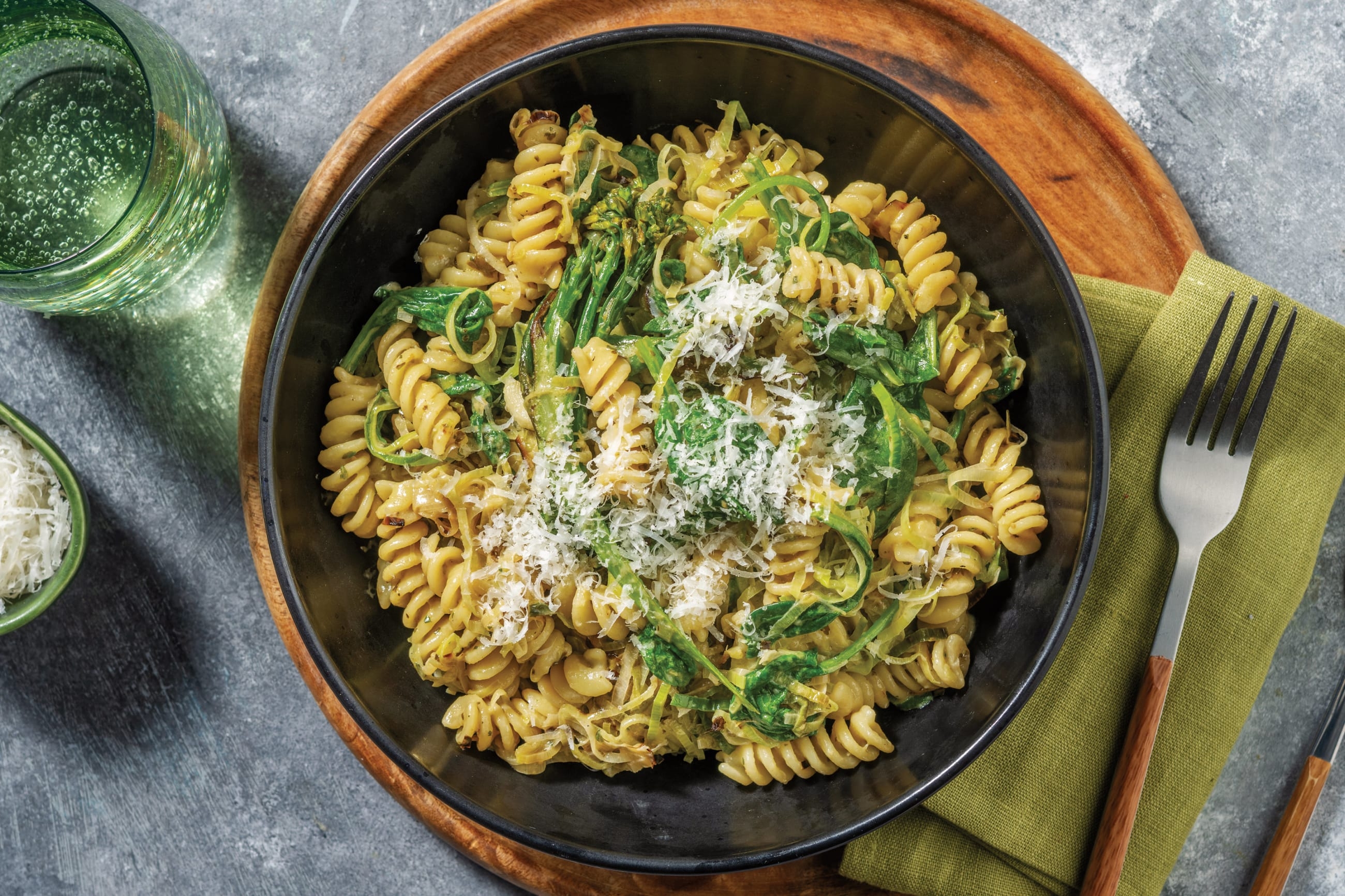 Basil Pesto & Greens Fusilli