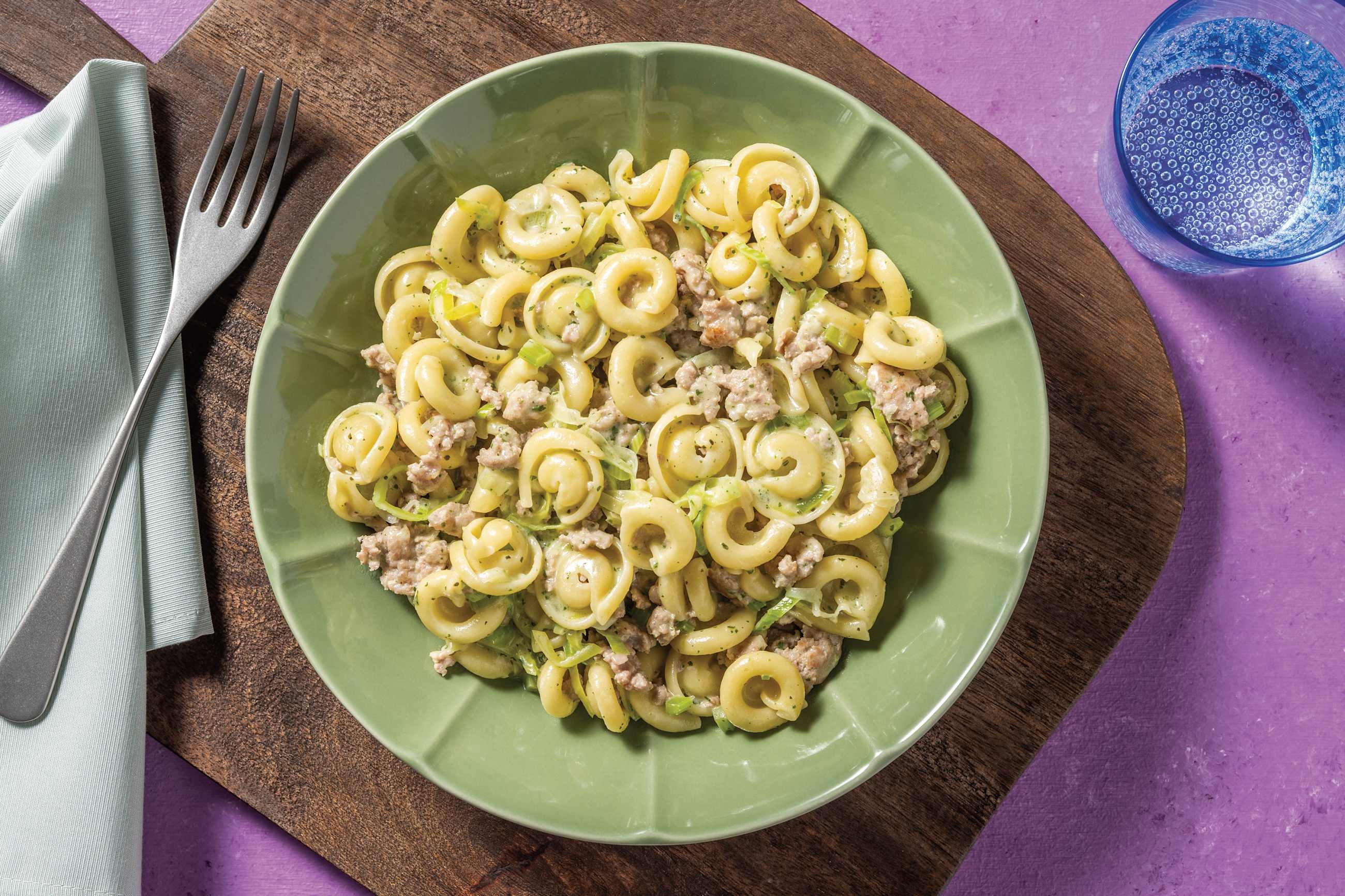 Super Quick Beef & Pork Orecchiette