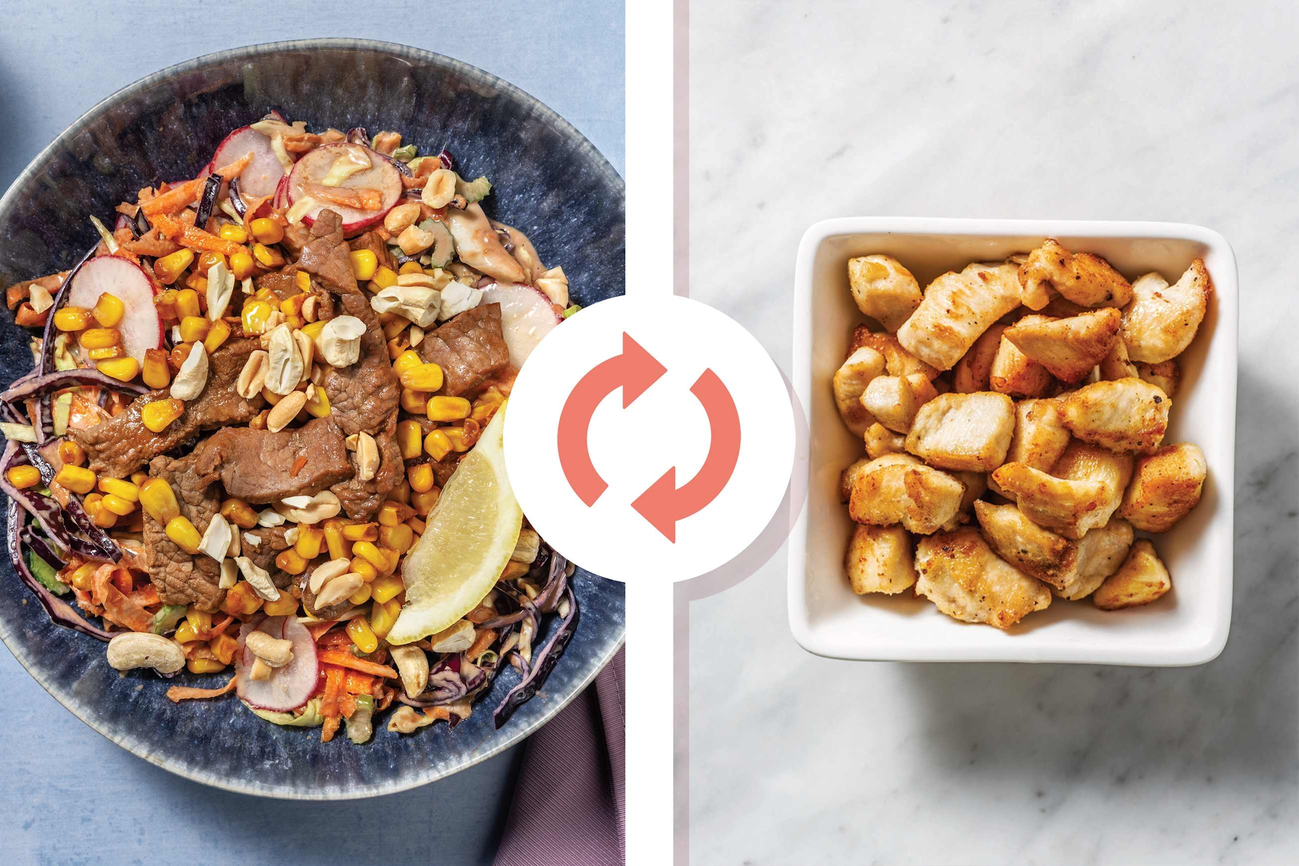 Asian-Style Chicken Slaw Bowl