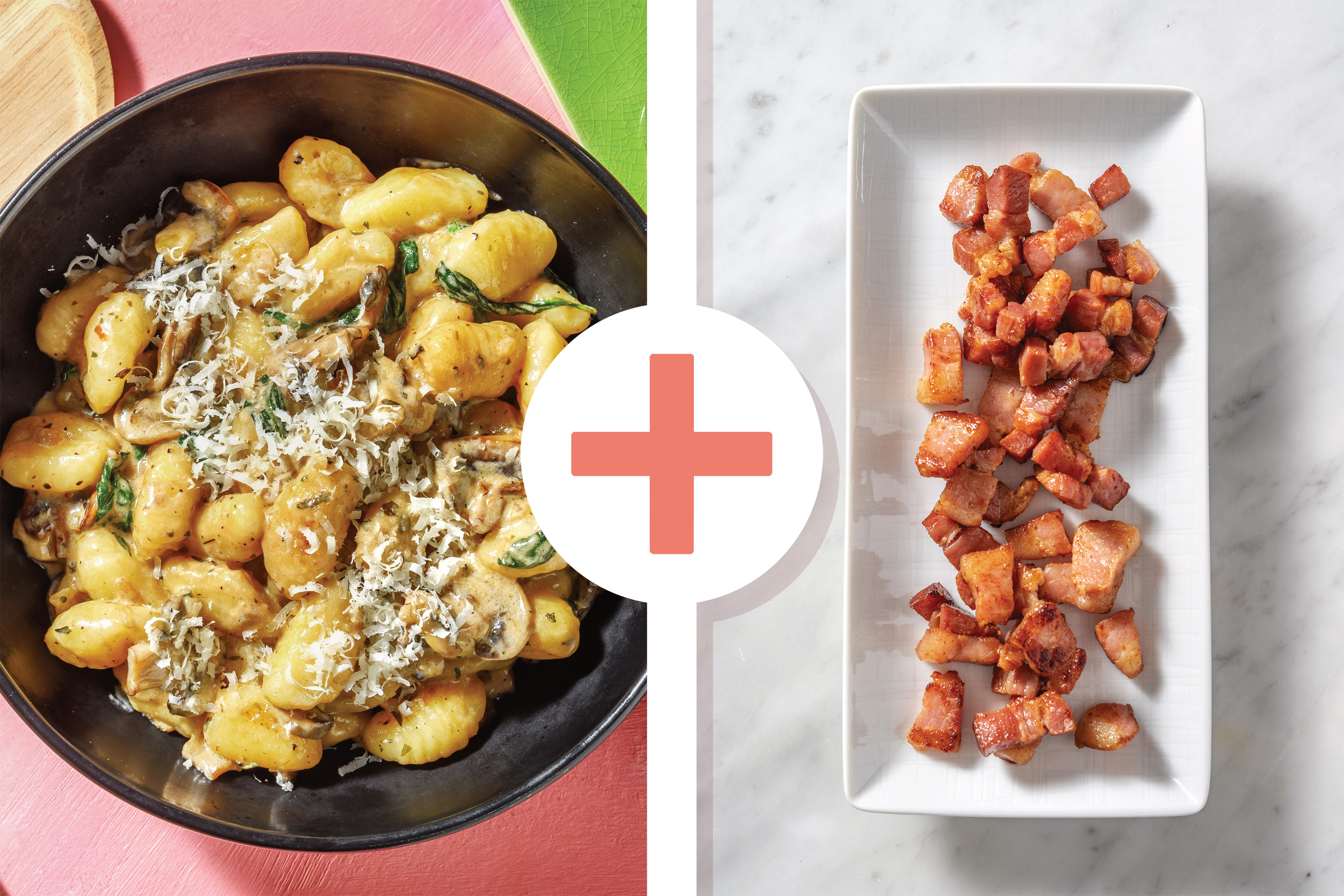 Creamy Mushroom, Bacon & Parmesan Gnocchi