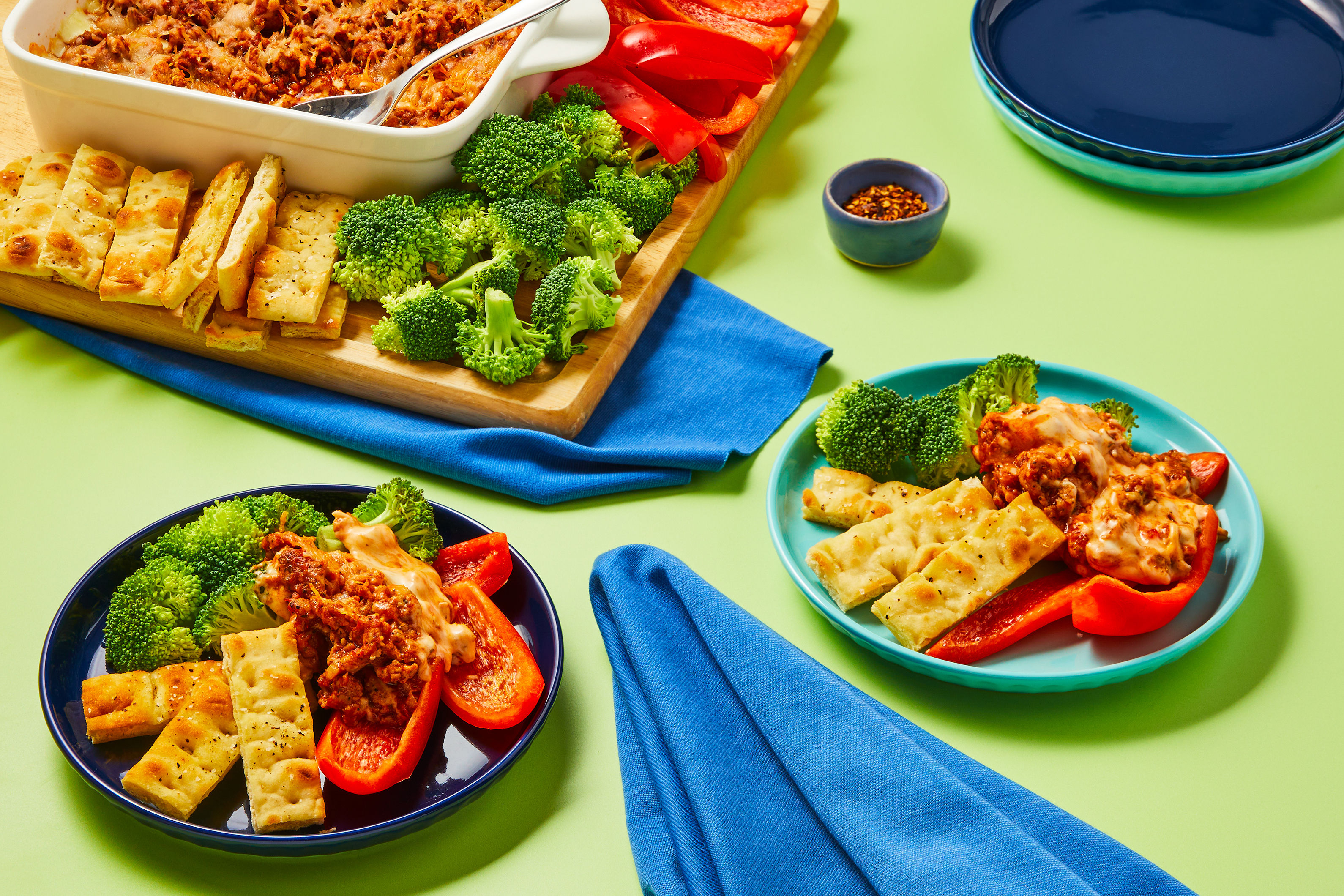 Family Chicken Sausage Pizza Fun-Due