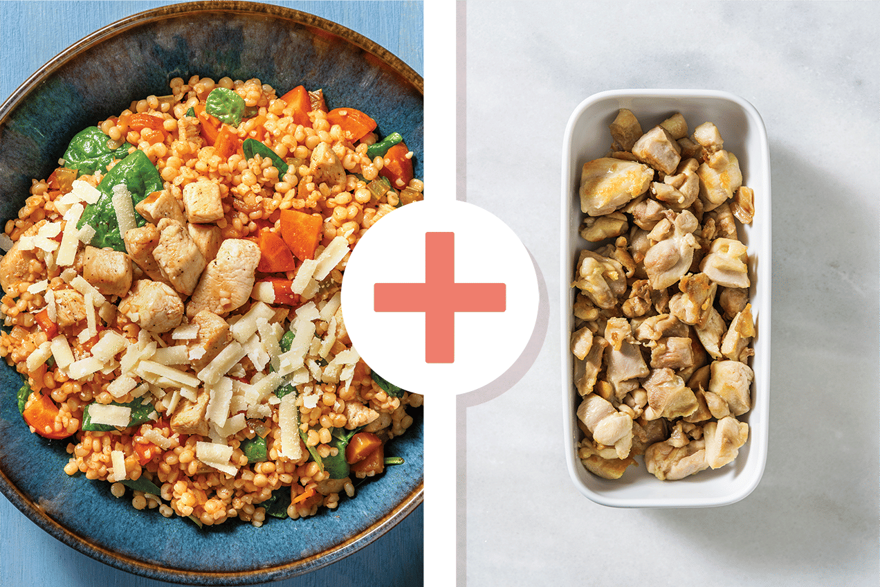 One-Pan Double Chicken & Israeli Couscous