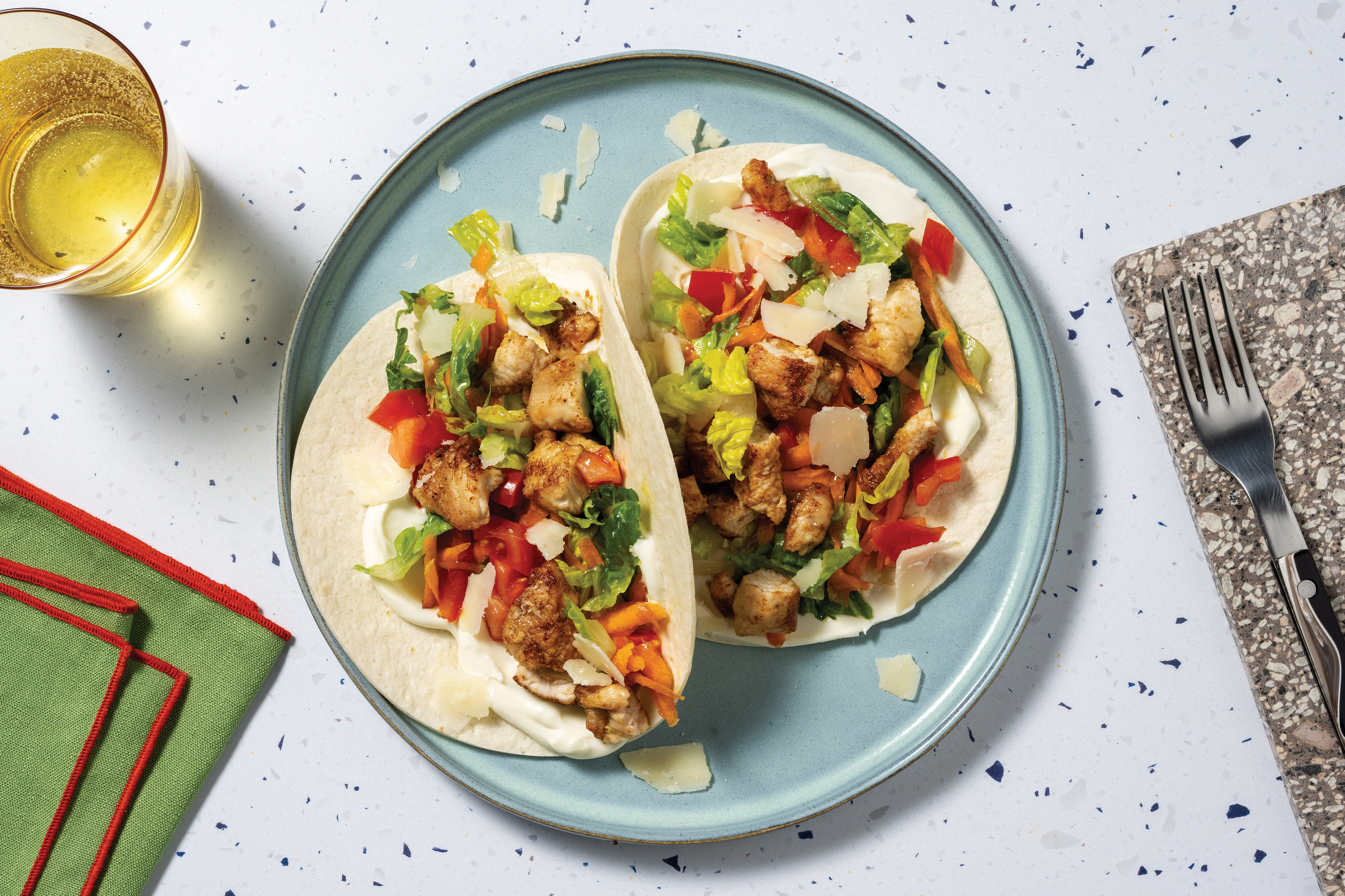 Popcorn Chicken Tacos