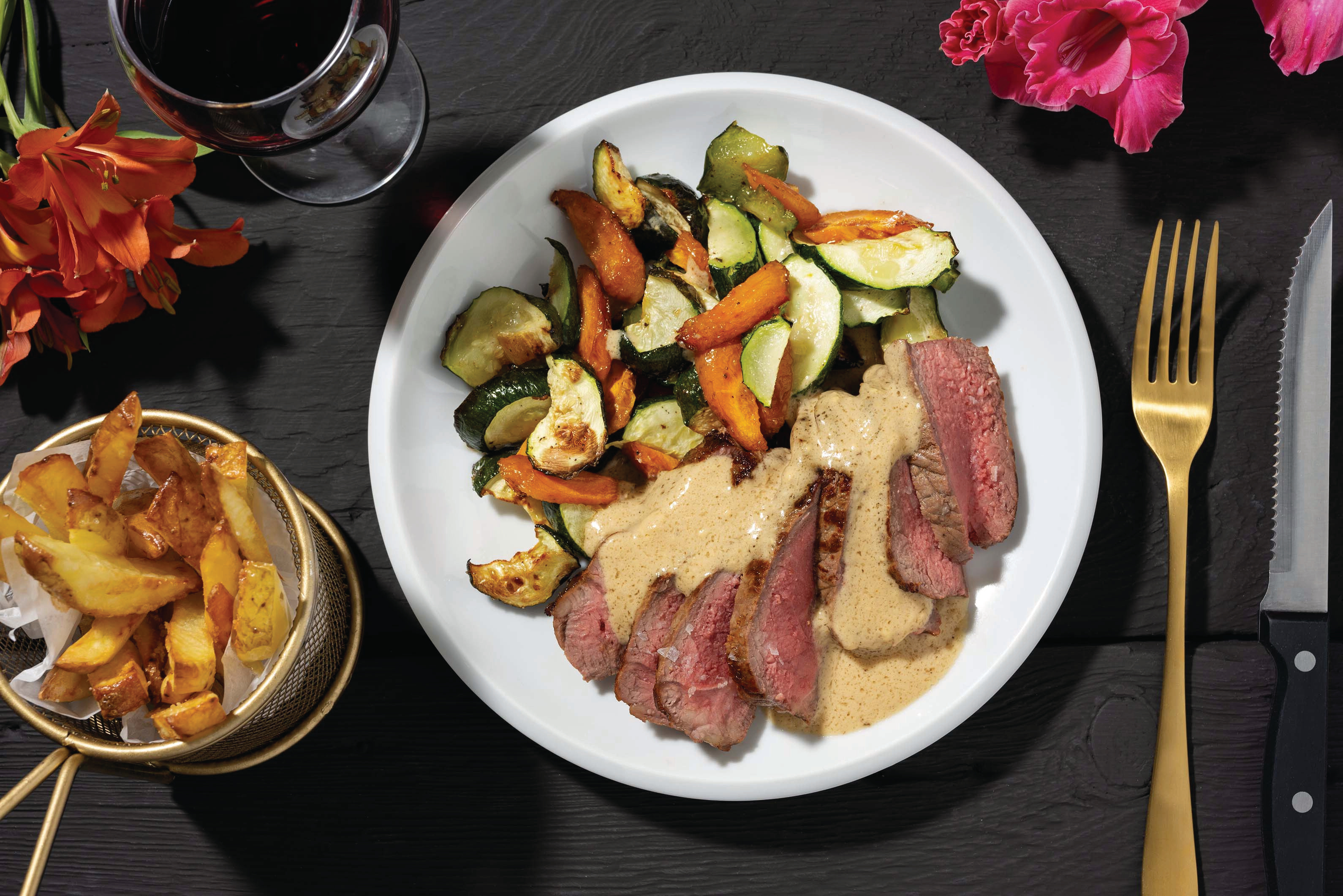 Beef Sirloin & Creamy Dijon Sauce