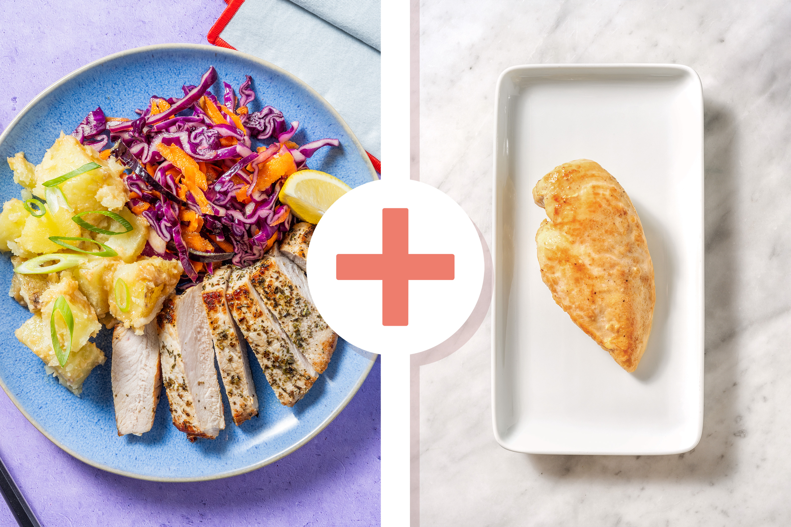 Spiced Chicken & Tahini Crushed Potatoes