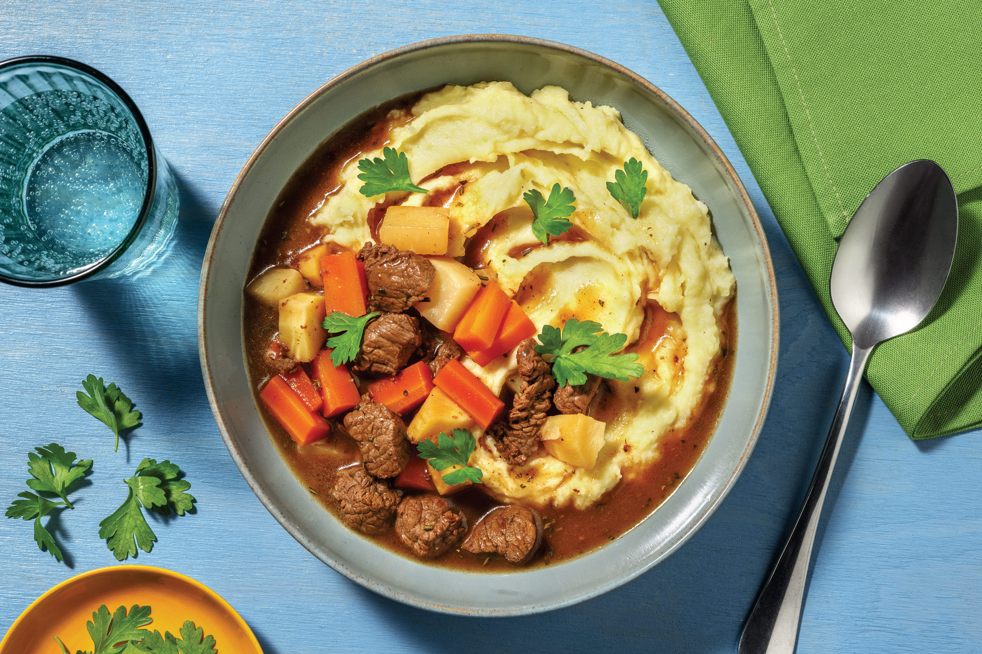 Slow-Cooked Gravy Beef & Veggie Casserole