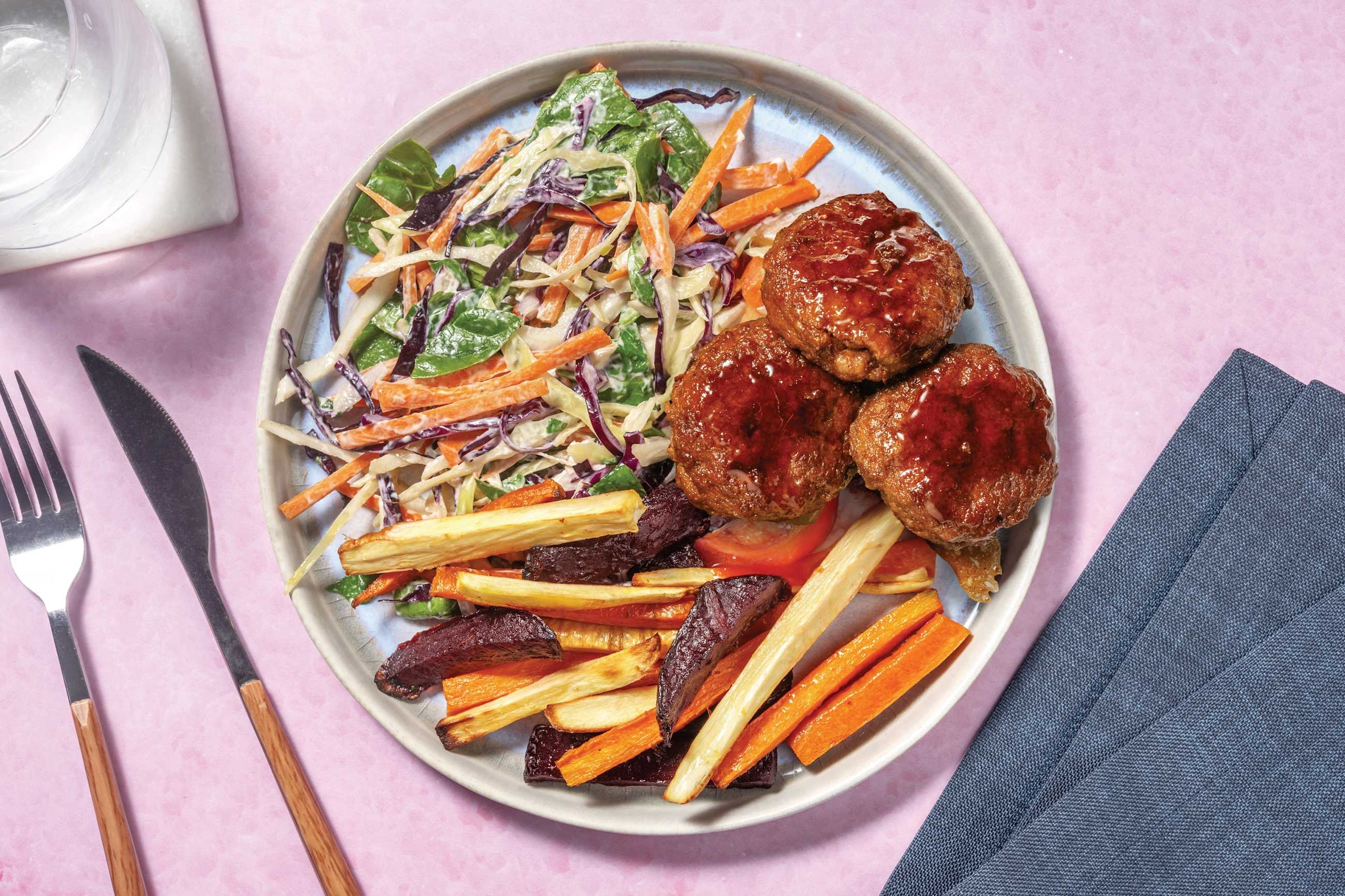 Chipotle-Glazed Venison & Beef Rissoles Recipe | HelloFresh