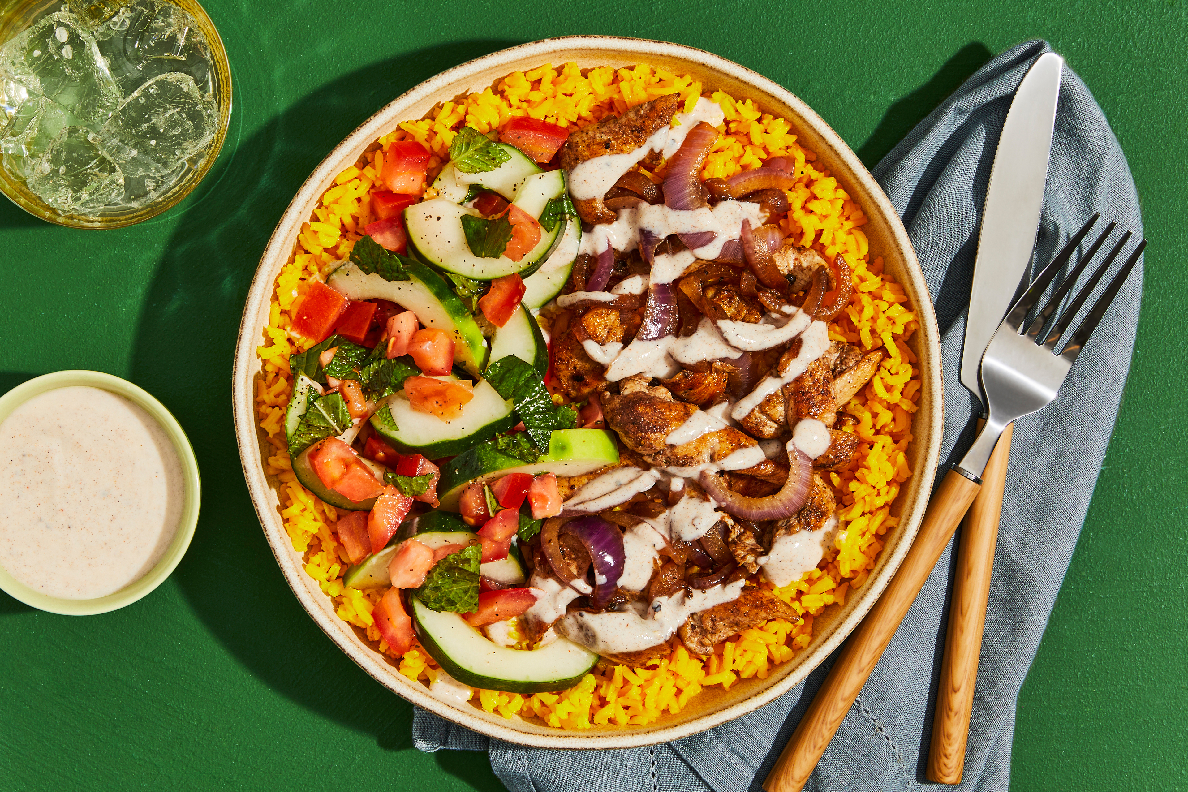 Middle Eastern-Style Chicken Bowls