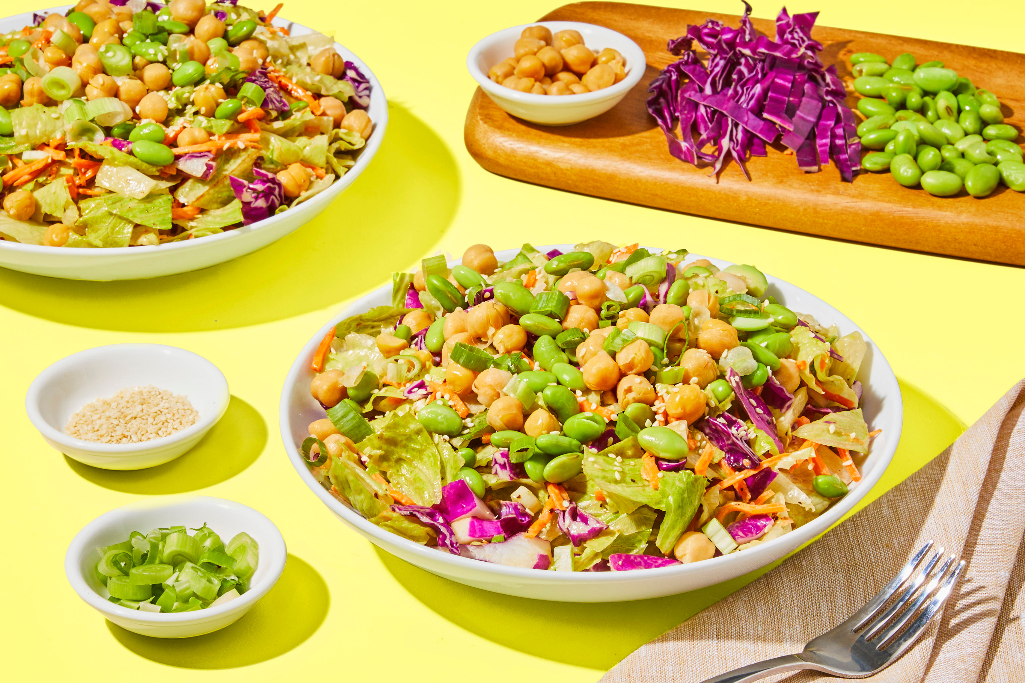 Edamame & Chickpea Crunch Salad