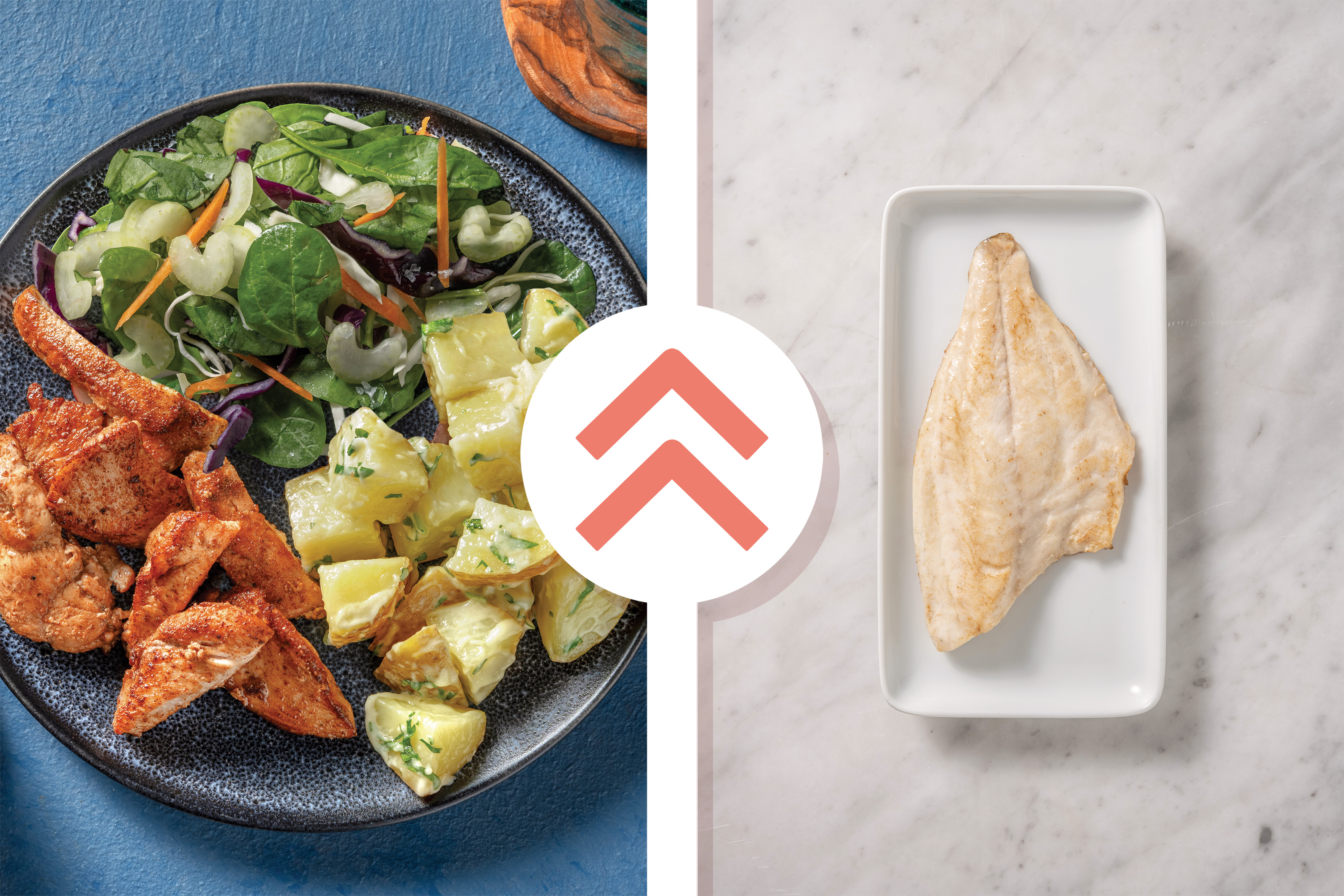 White Fish & Parmesan Potato Salad