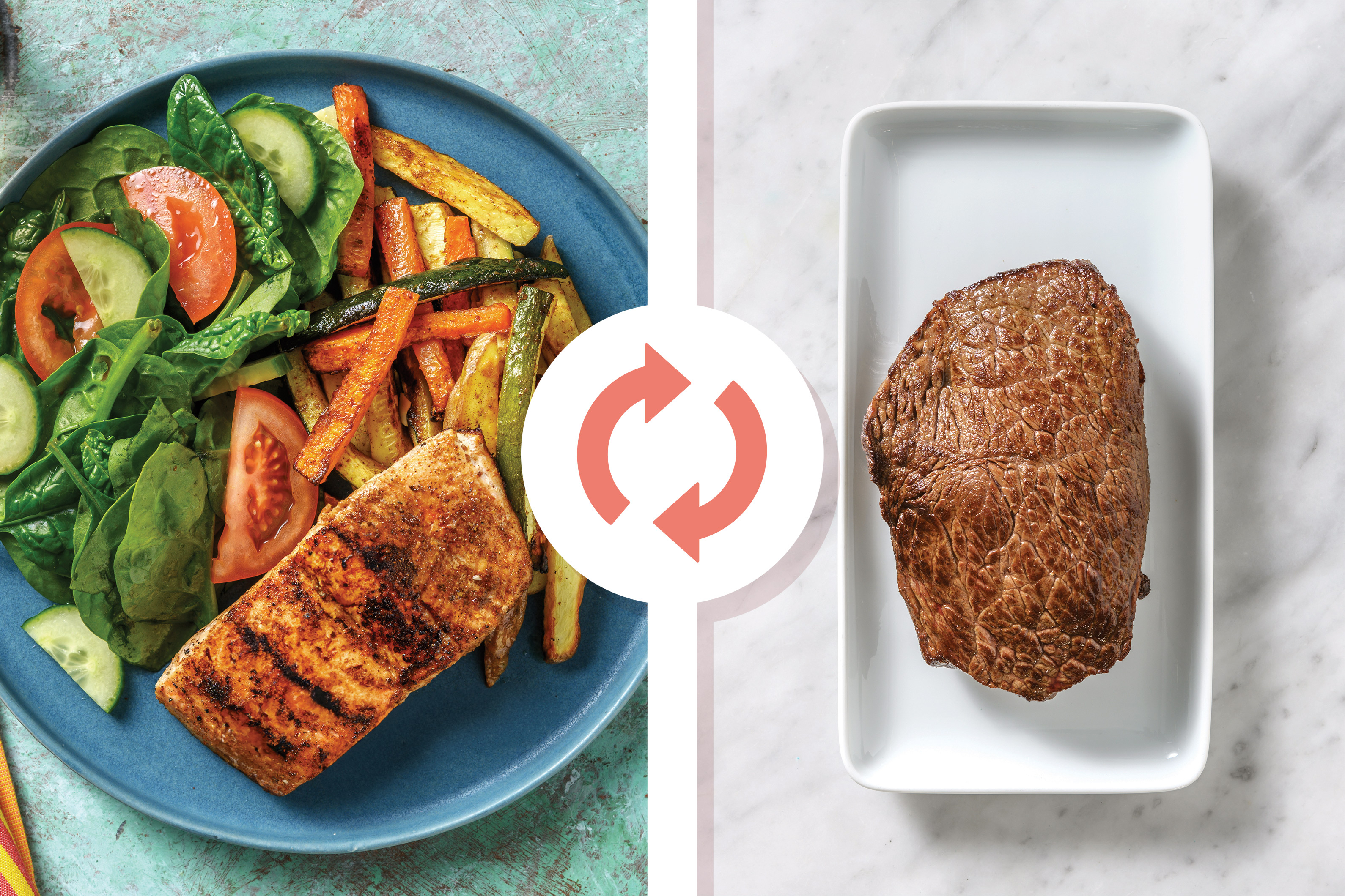 Aussie-Spiced Beef Rump & Veggie Fries