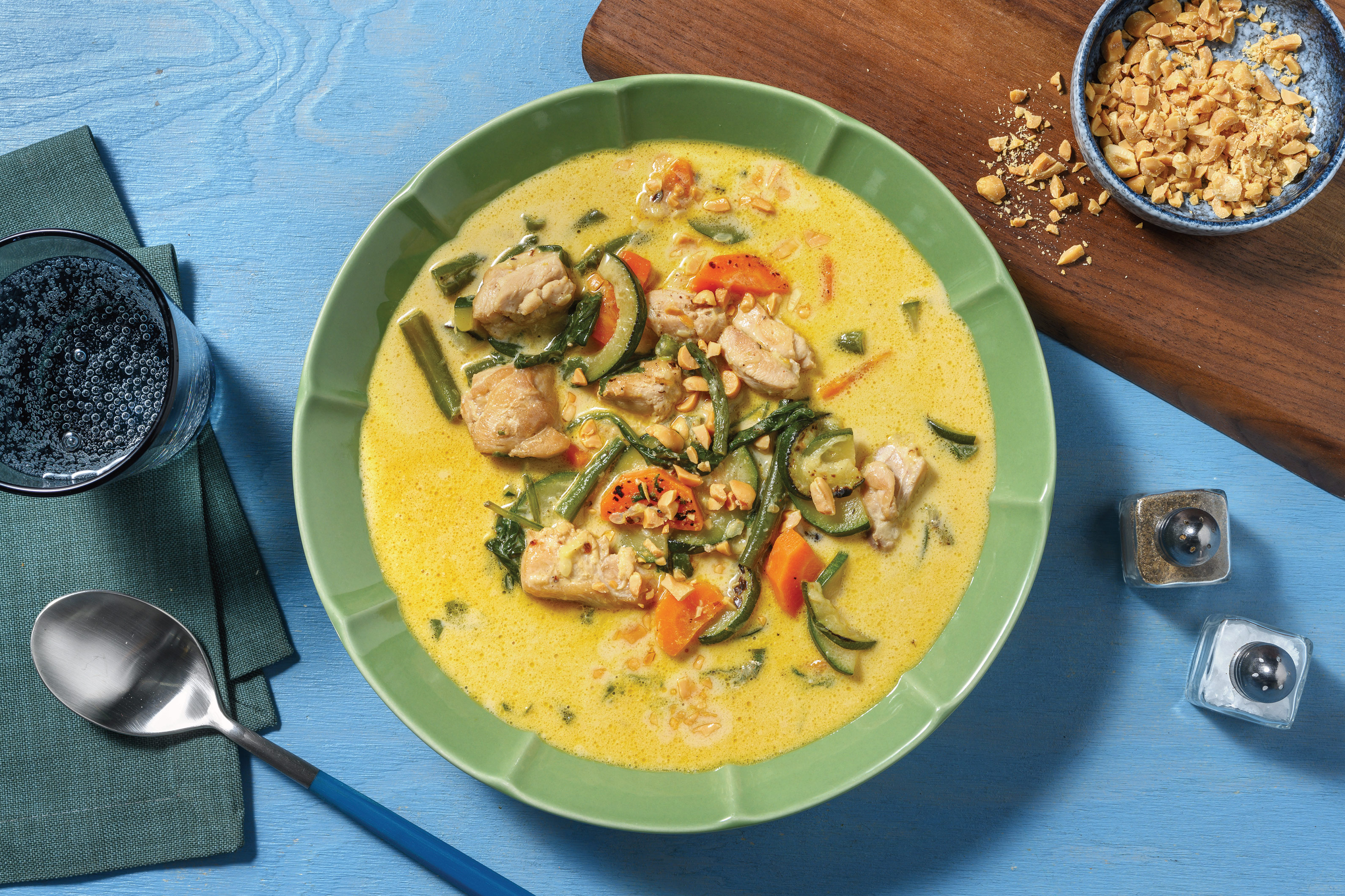 Mild Sri Lankan Coconut Chicken & Prawn Soup